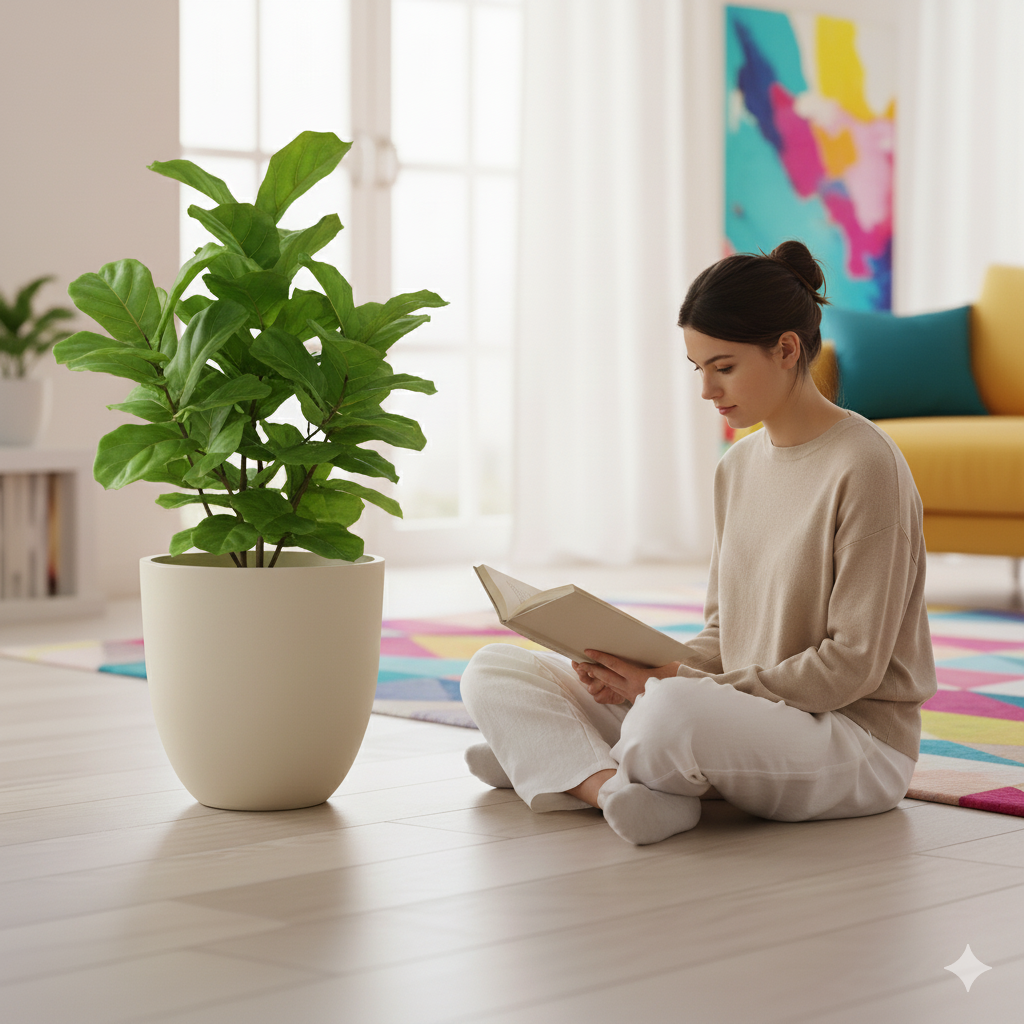 Aurova FRP Planter – 13 Inch | Lightweight, UV Resistant, Durable & Non-Fading