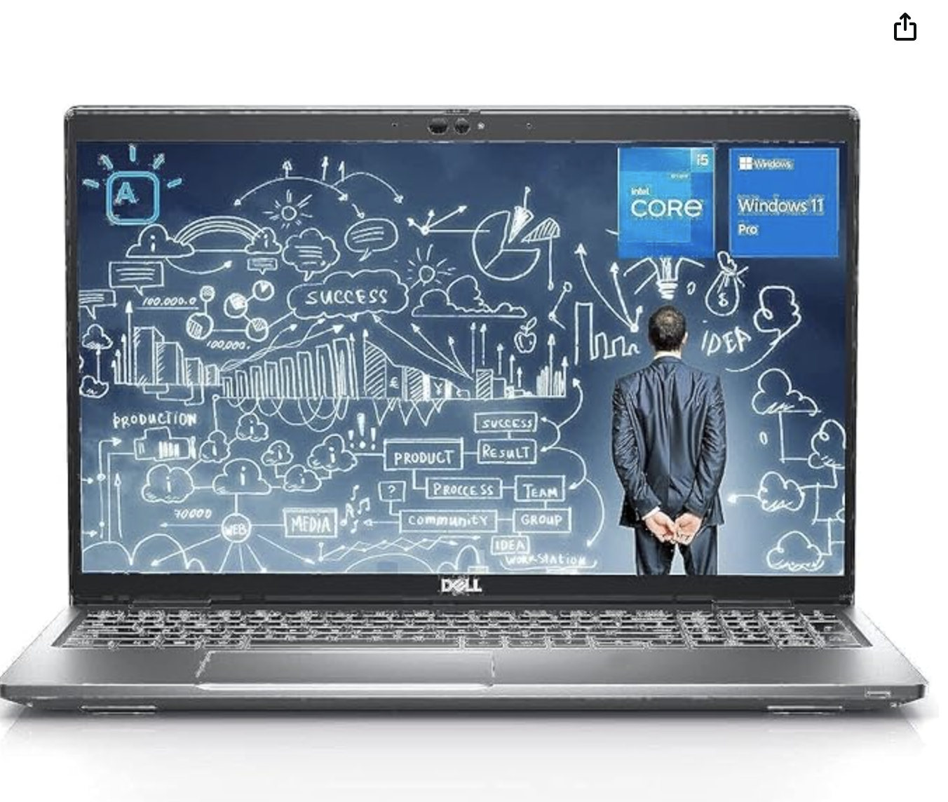 Dell Latitude 5530 Business Laptop, 15.6" FHD Screen, 12th Gen Intel Core i5-1235U, 16GB DDR4 RAM, 512GB PCIe SSD, Webcam, HDMI, Thunderbolt 4, Backlit Keyboard, Wi-Fi 6, Windows 11 Pro, Black