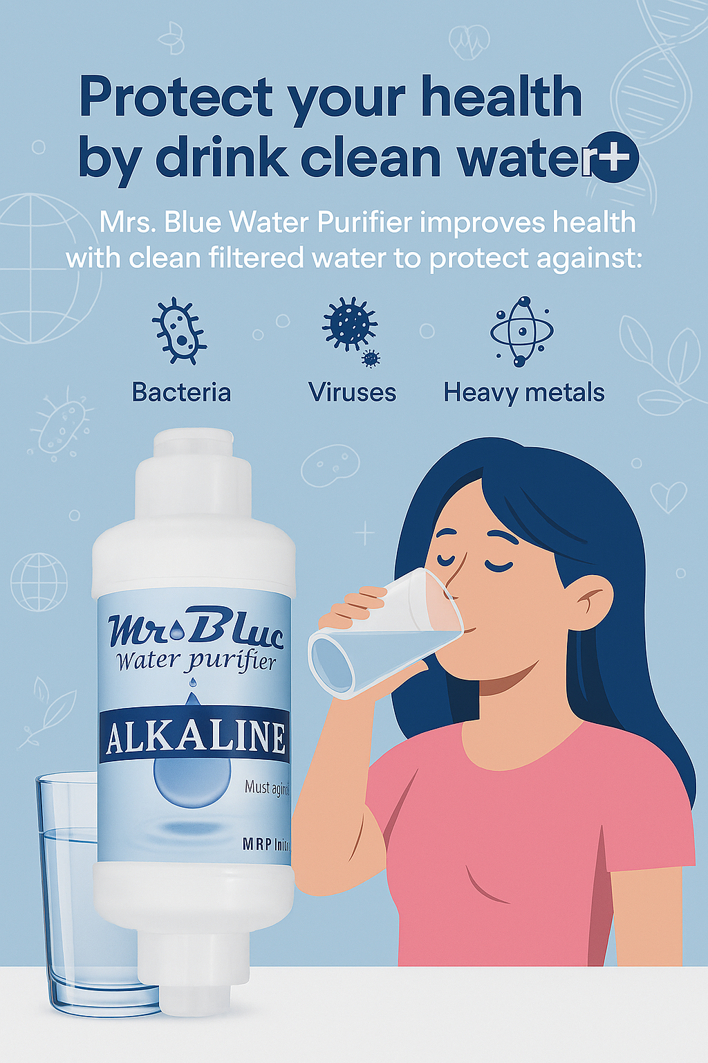 Mr. Blue All-in-One RO – 9-Stage Purification Powerhouse