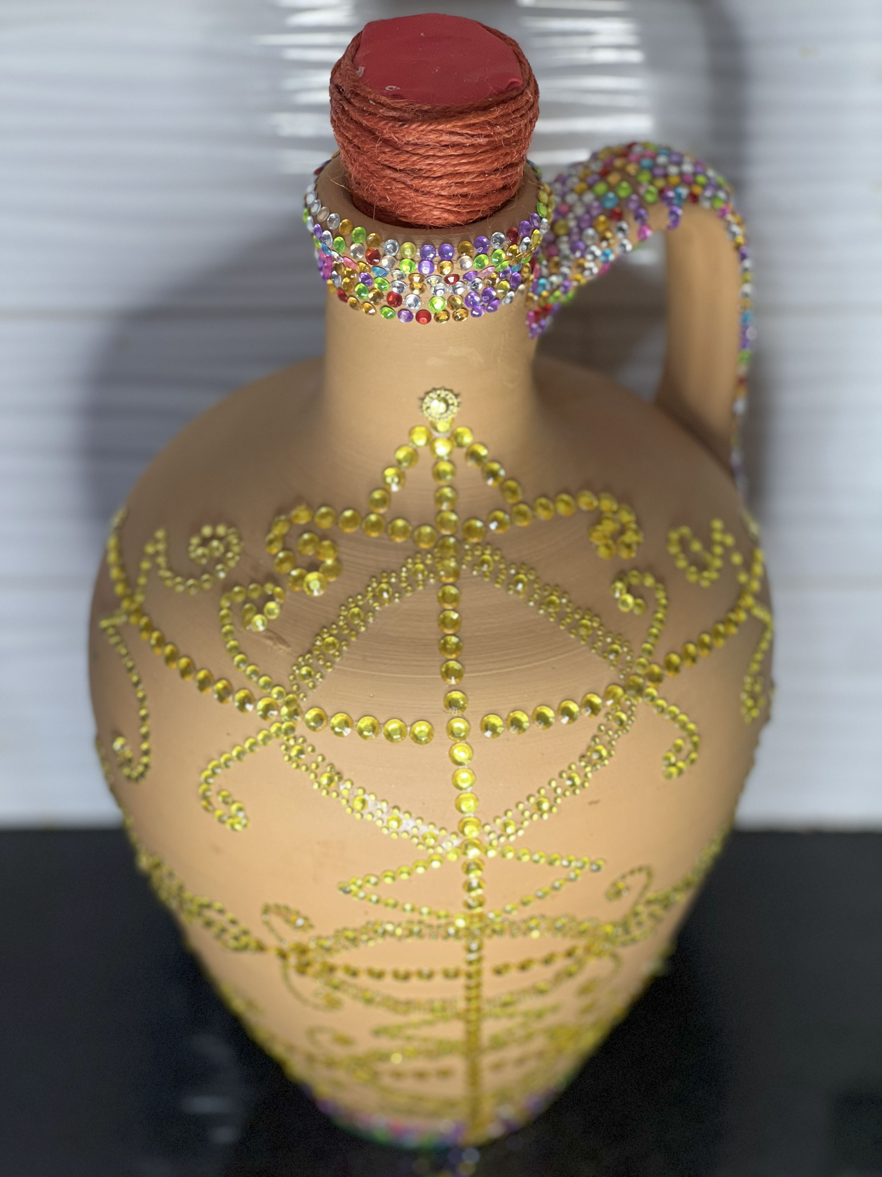 Decorative Handcrafted Clay Jug