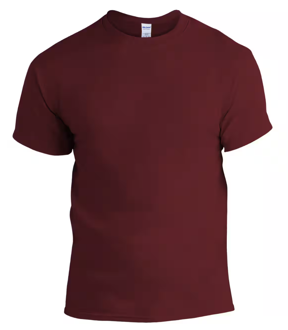 Gildan Burgundy Adult T-Shirt