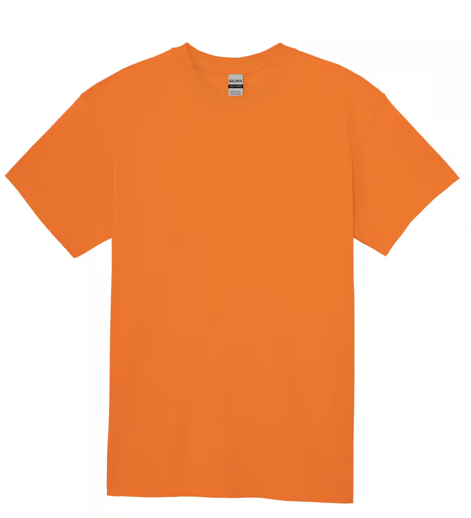 Gildan Orange Adult T-Shirt