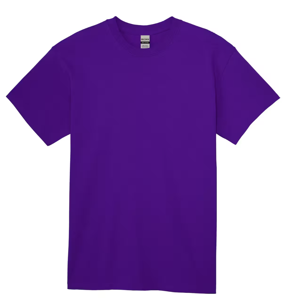 Gildan Purple Adult T-Shirt