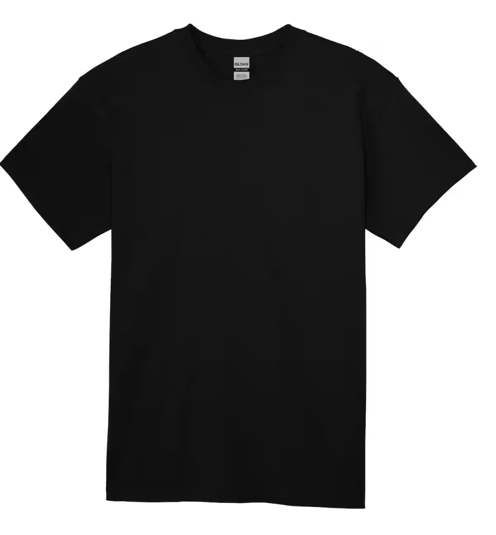 Gildan Black Adult T-Shirt