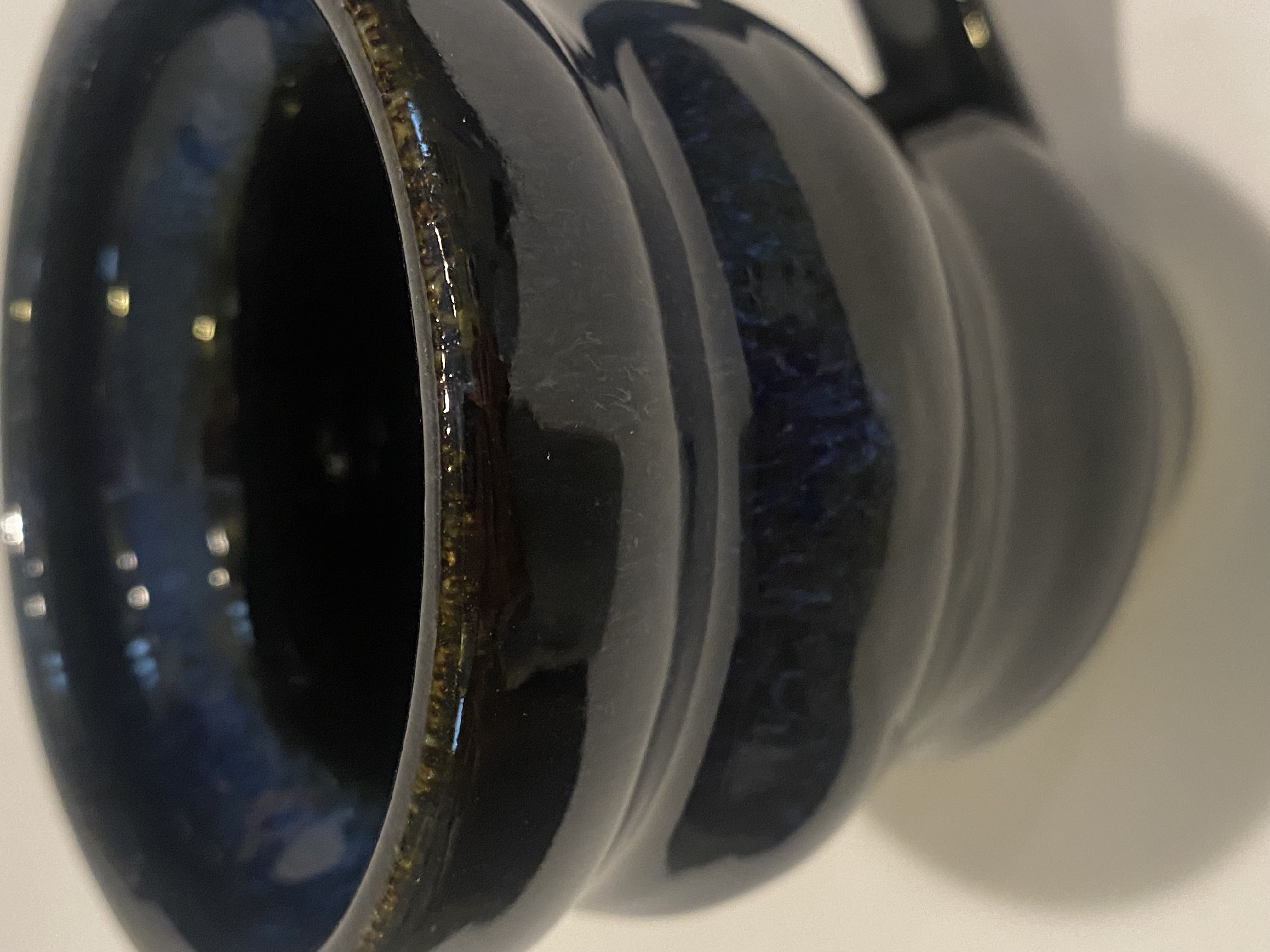 Midnight Blue Handled Bubble Mug