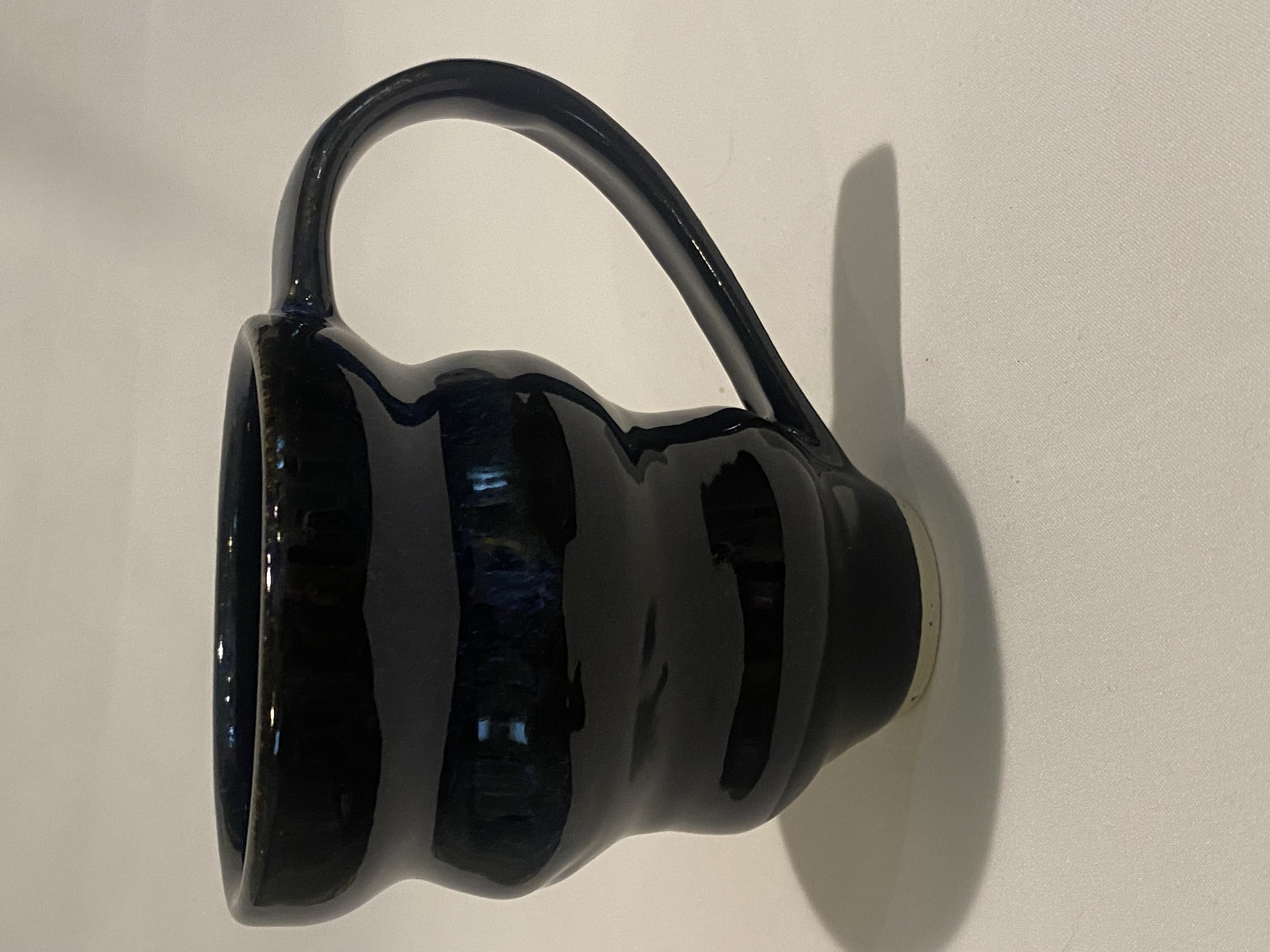 Midnight Blue Handled Bubble Mug