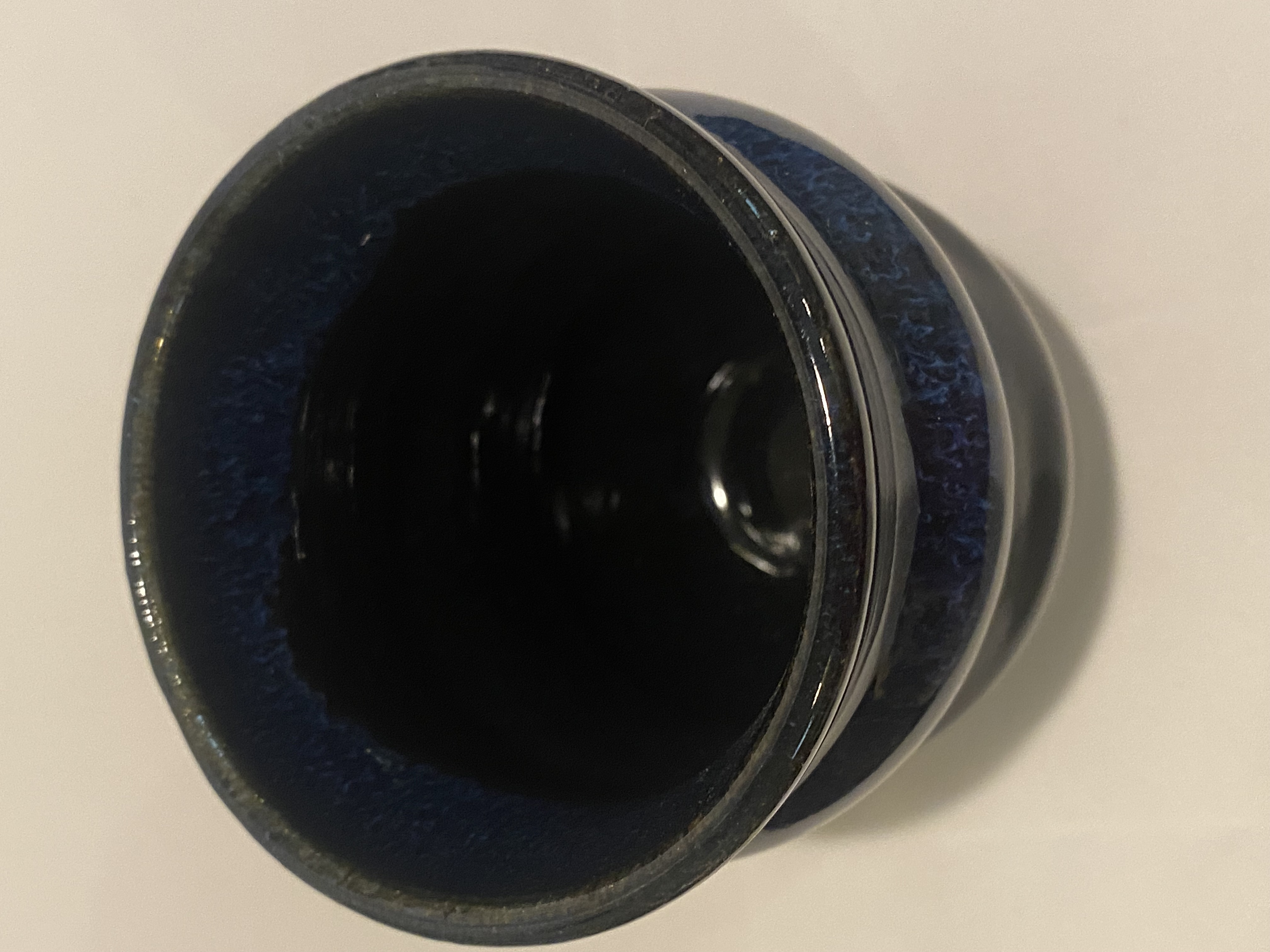 Midnight Blue Handled Bubble Mug
