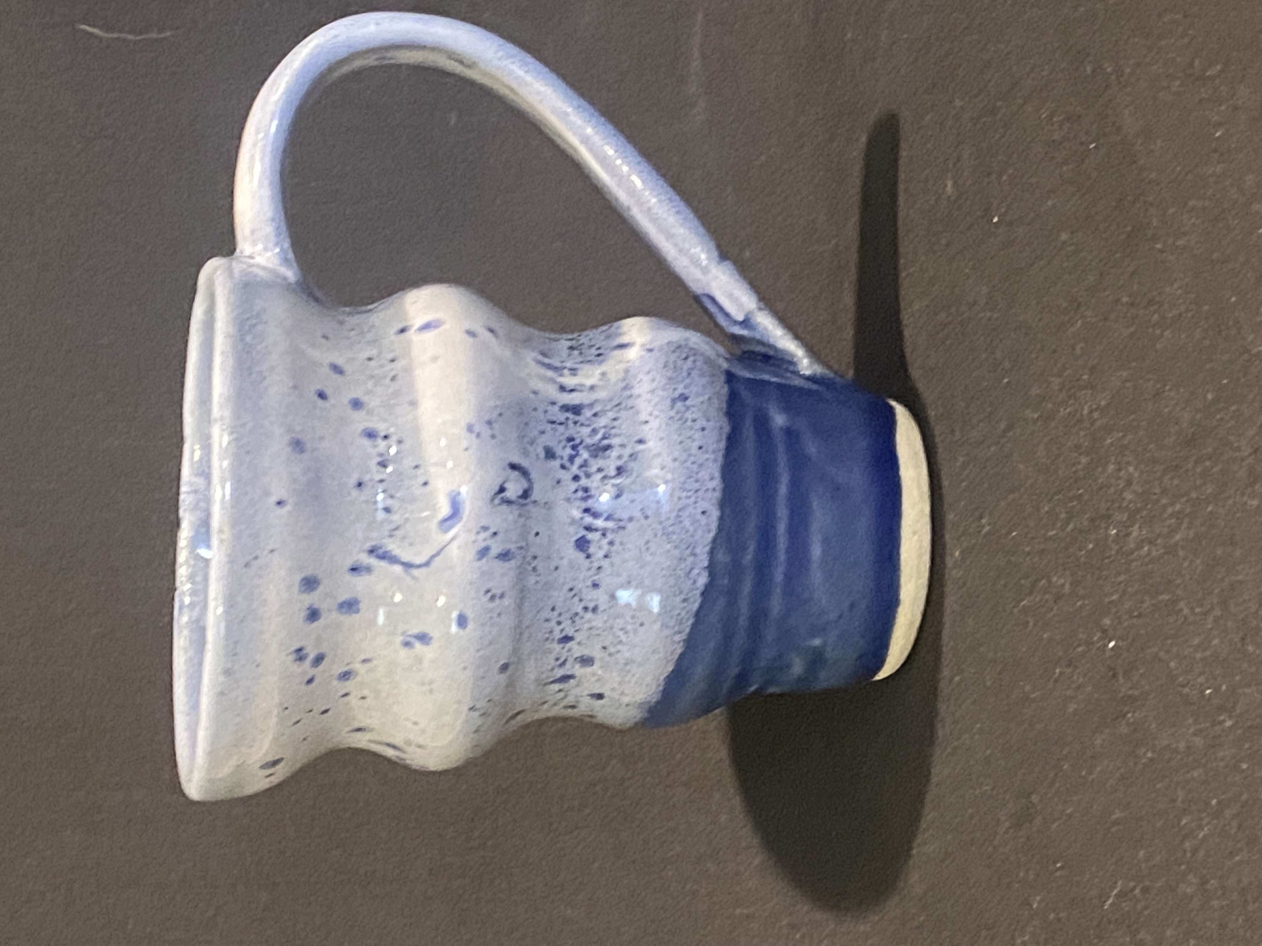 Blue and White Bubble Mug