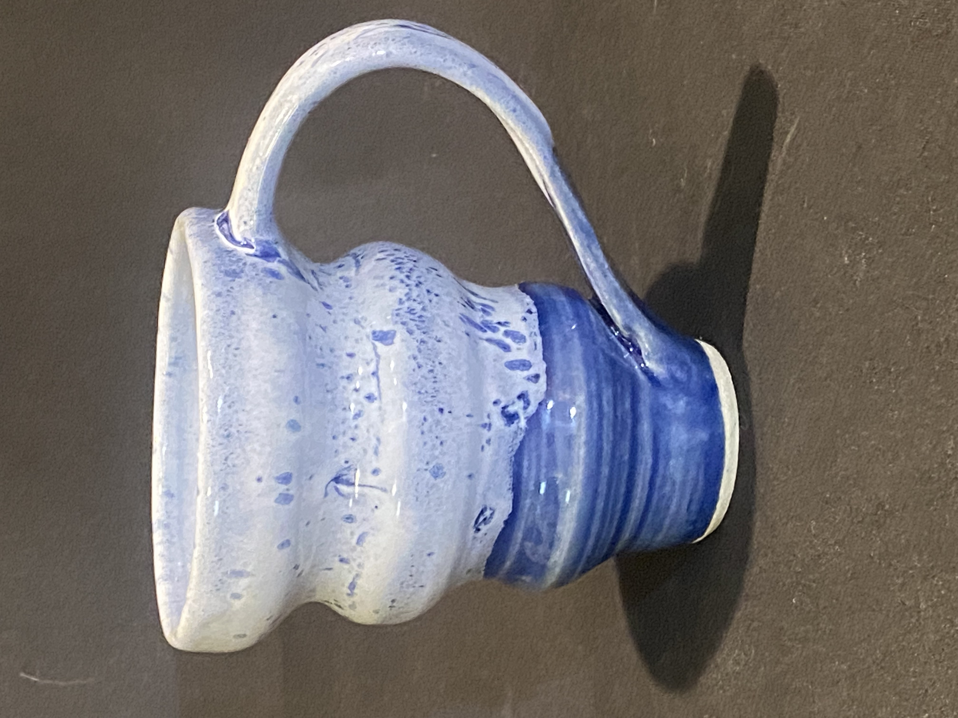 Blue and White Bubble Mug