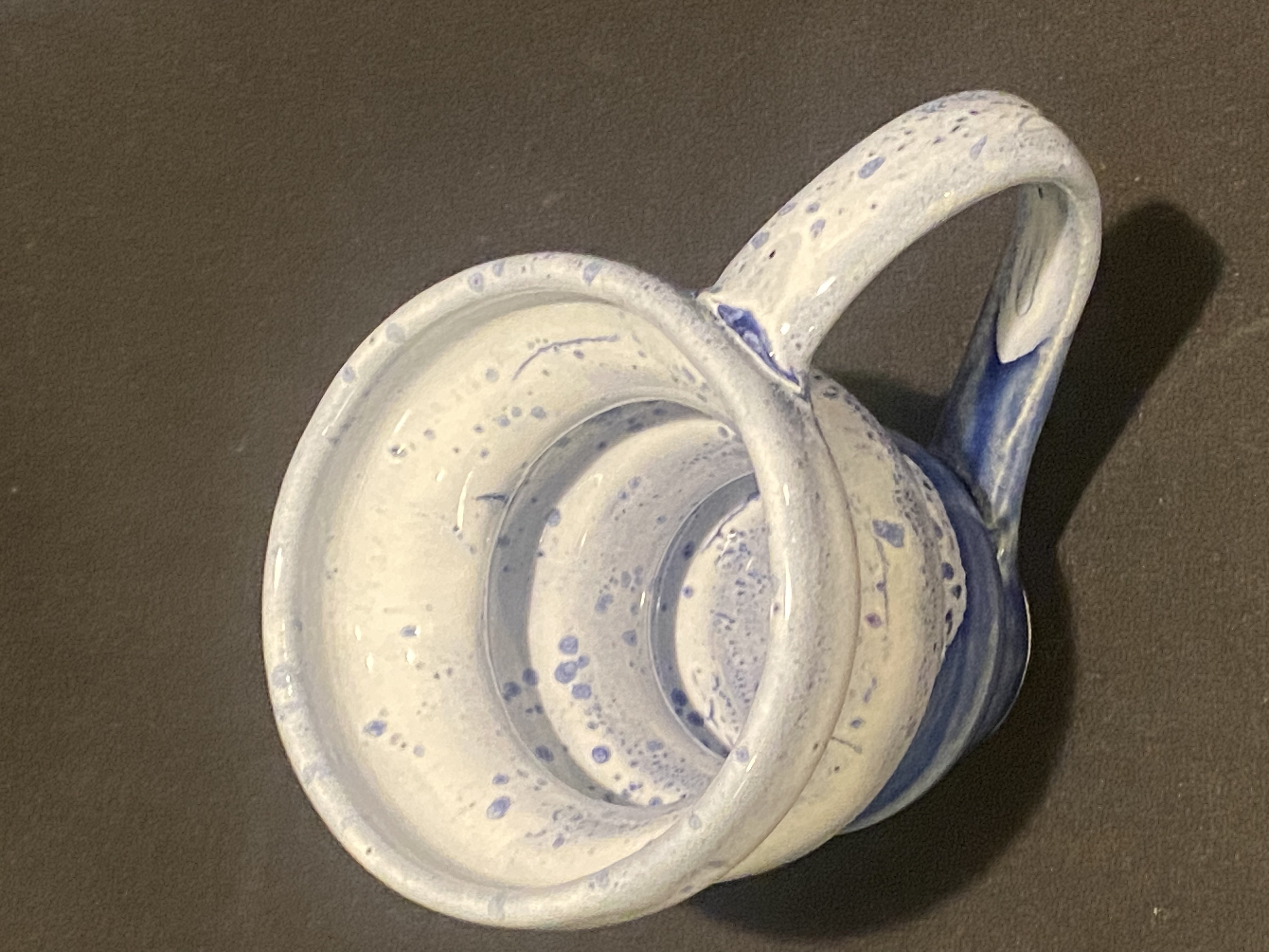 Blue and White Bubble Mug