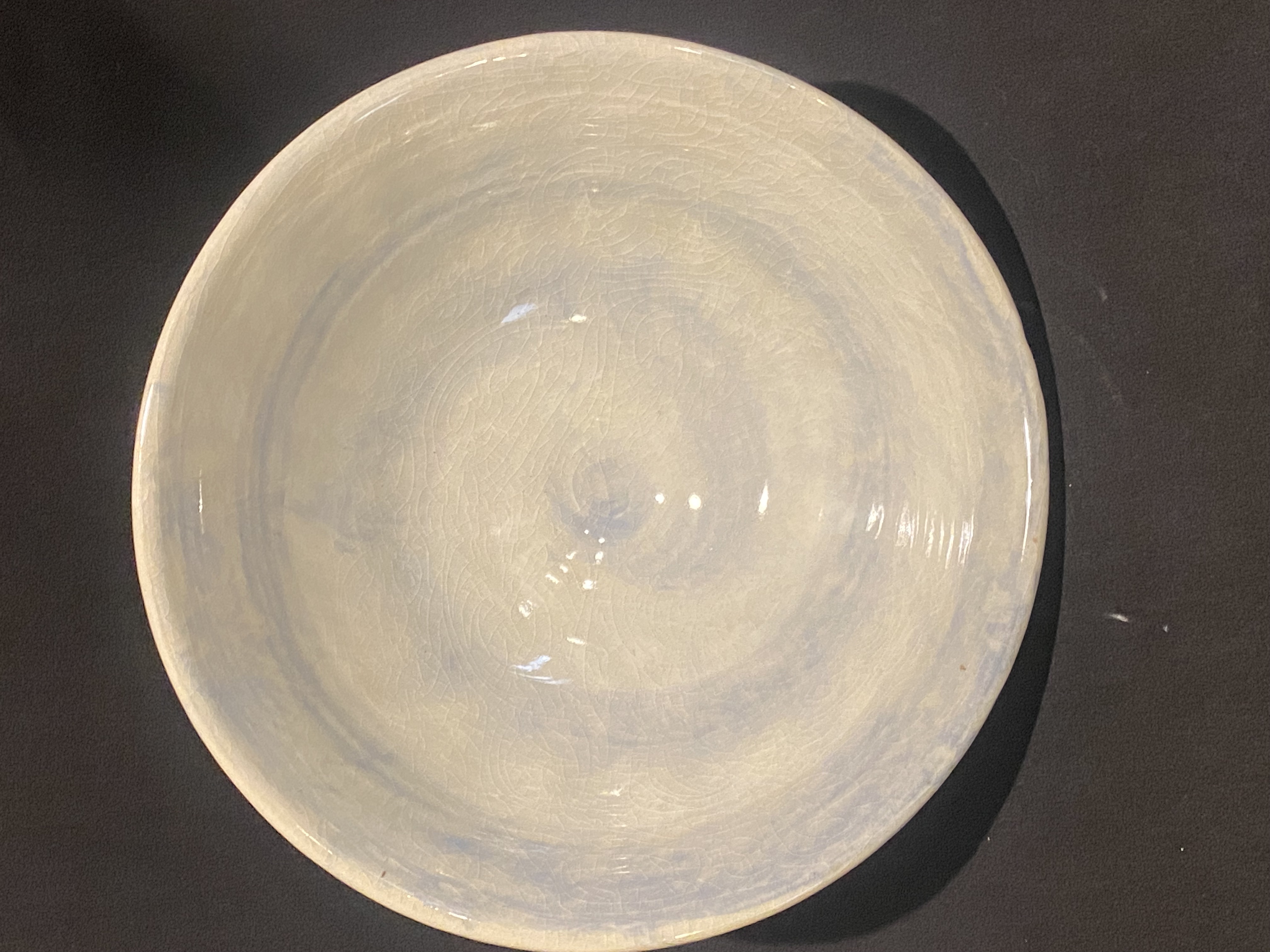 Blue and White Swirl Serving Bowl