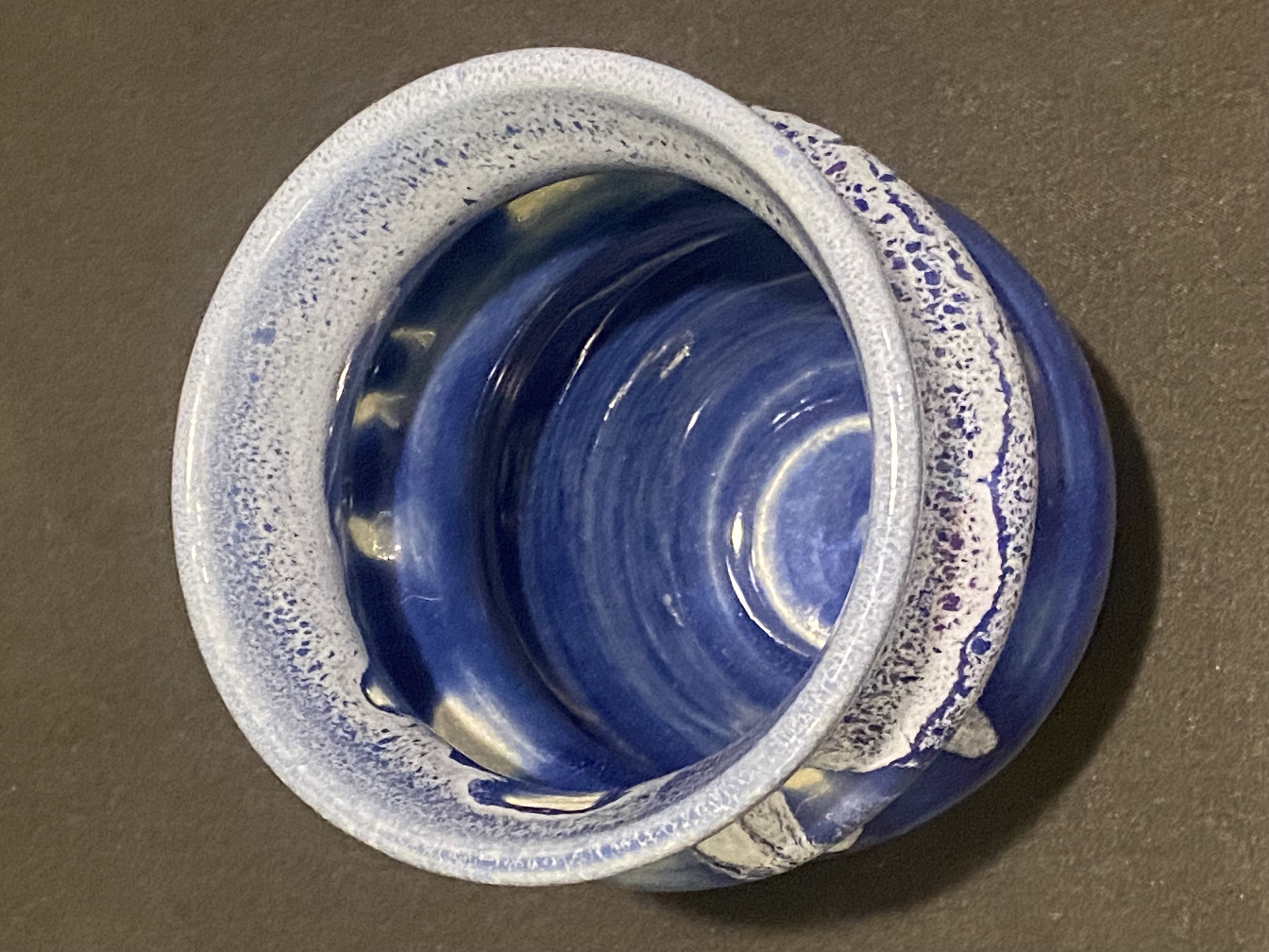 Blue and White Bubble Tumbler