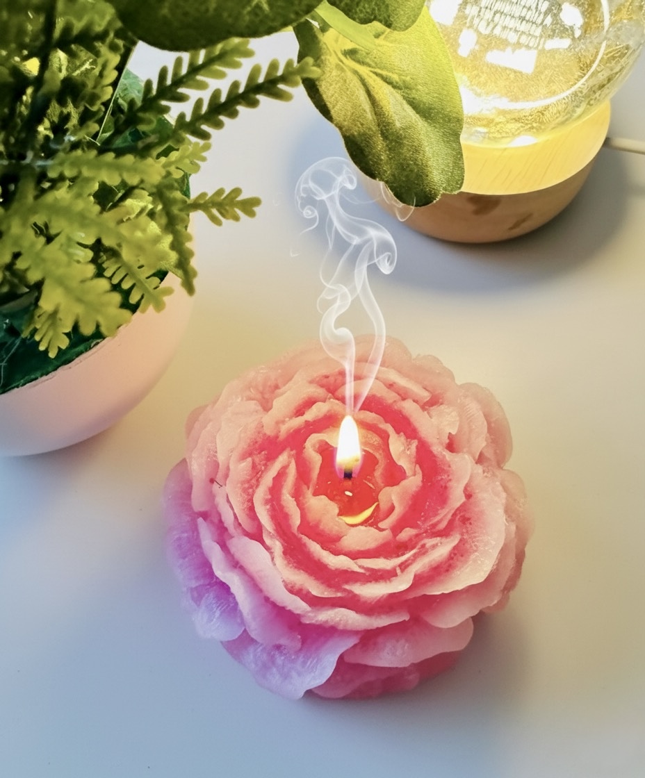 Peony Flower Scented Candle