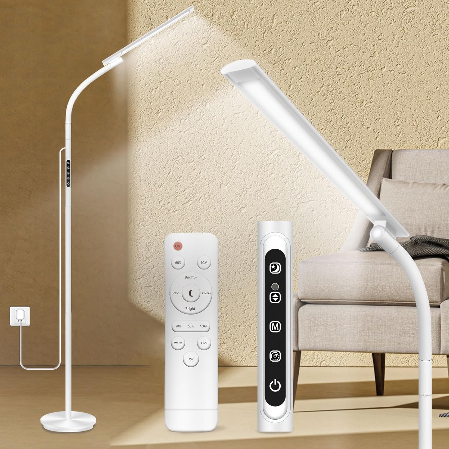 Lampe Luminothérapie, 10000Lux Sans UV 