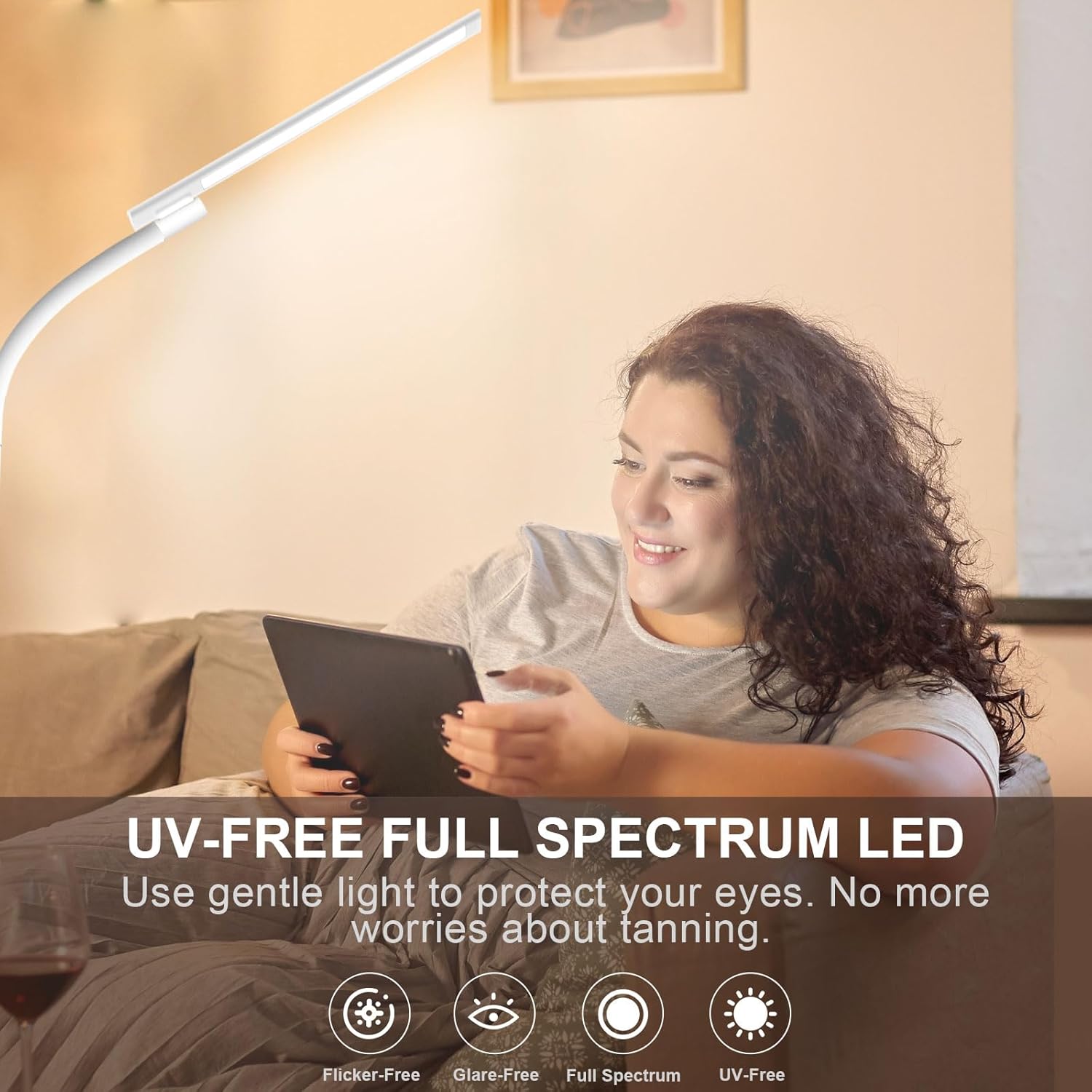 Lampe Luminothérapie, 10000Lux Sans UV 
