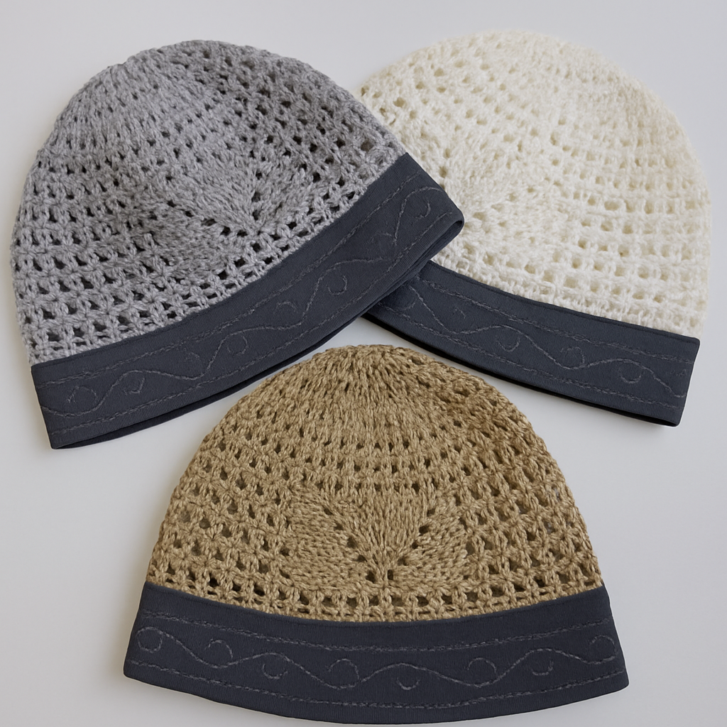 Bonnet homme en laine tricoté 