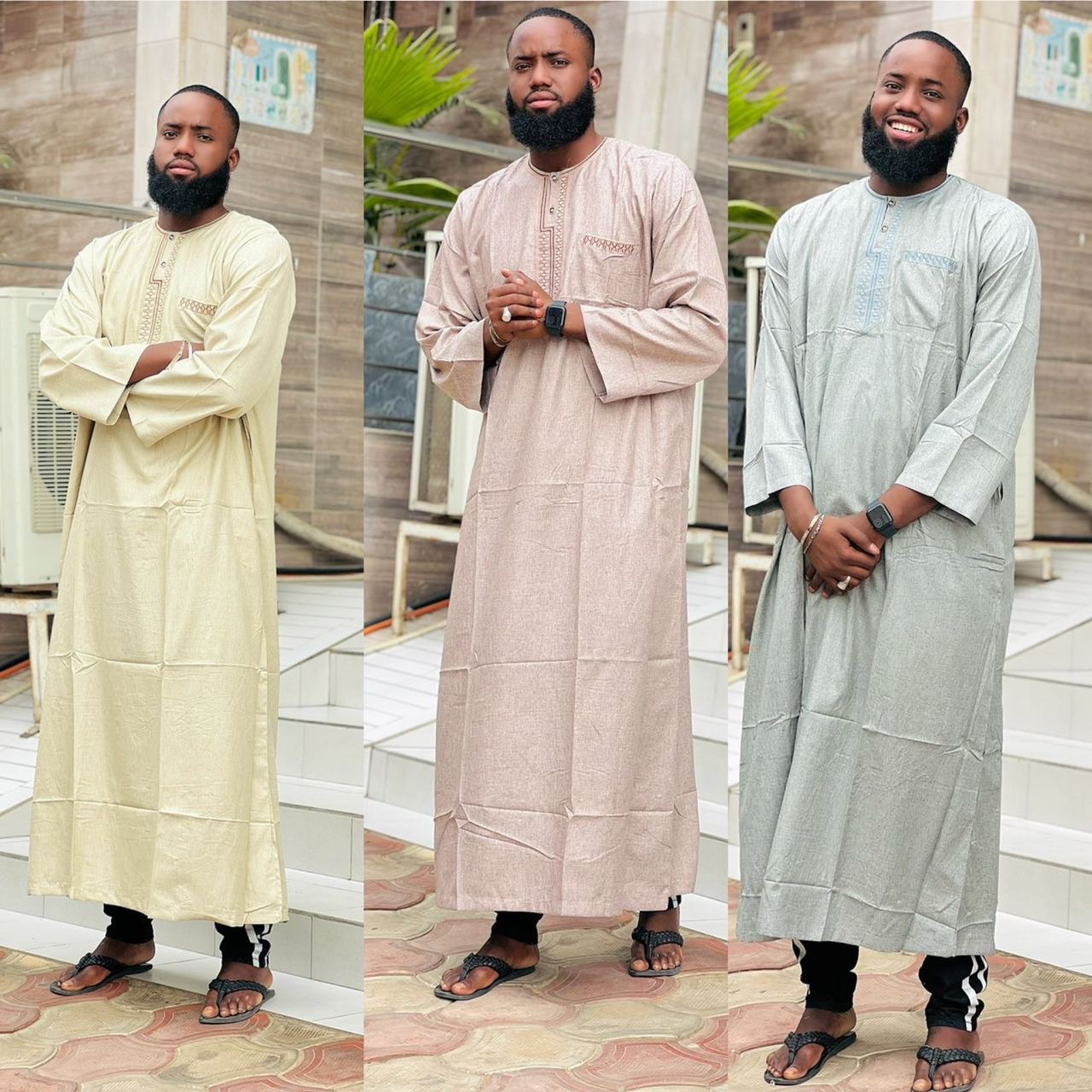 Caftan rayé traditionnel