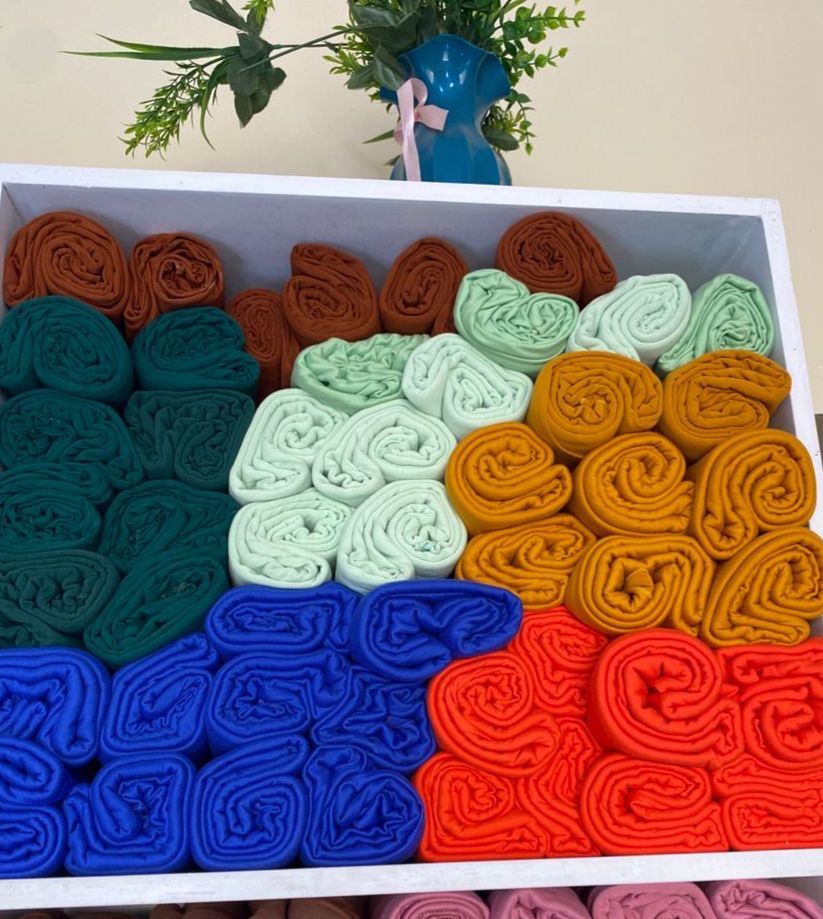 Tissus Foulard en coton colorés