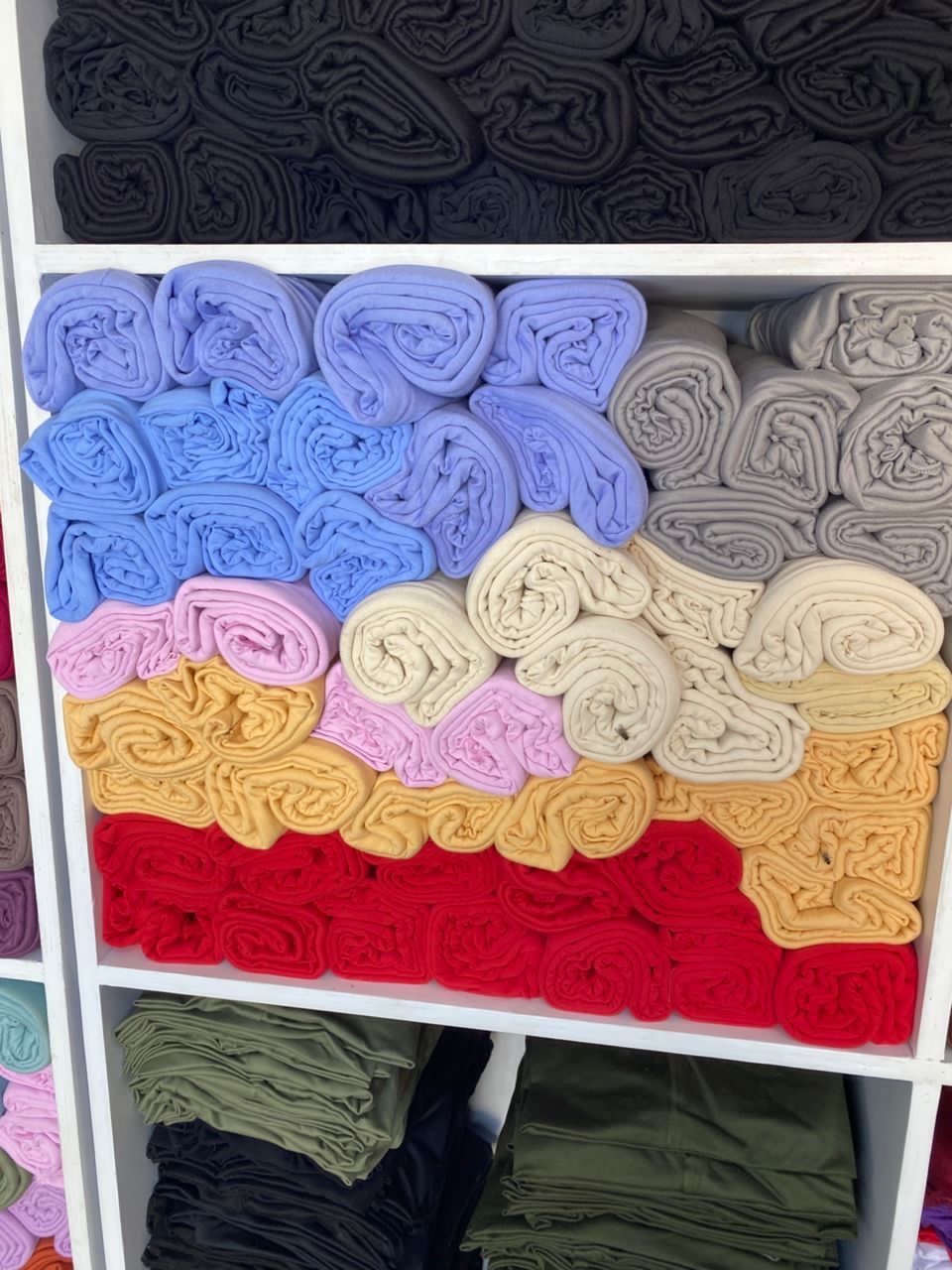 Tissus Foulard en coton colorés