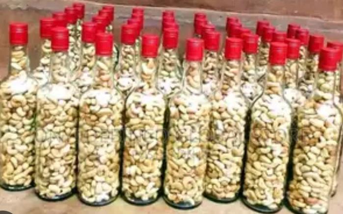 Cashew Nuts in Bottles