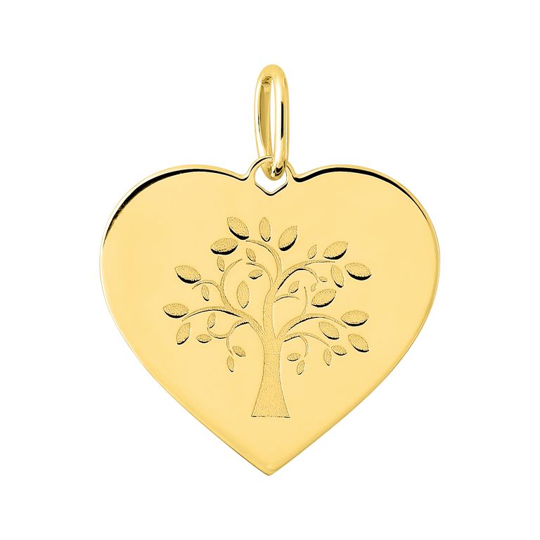 Colgante corazón de oro 18k