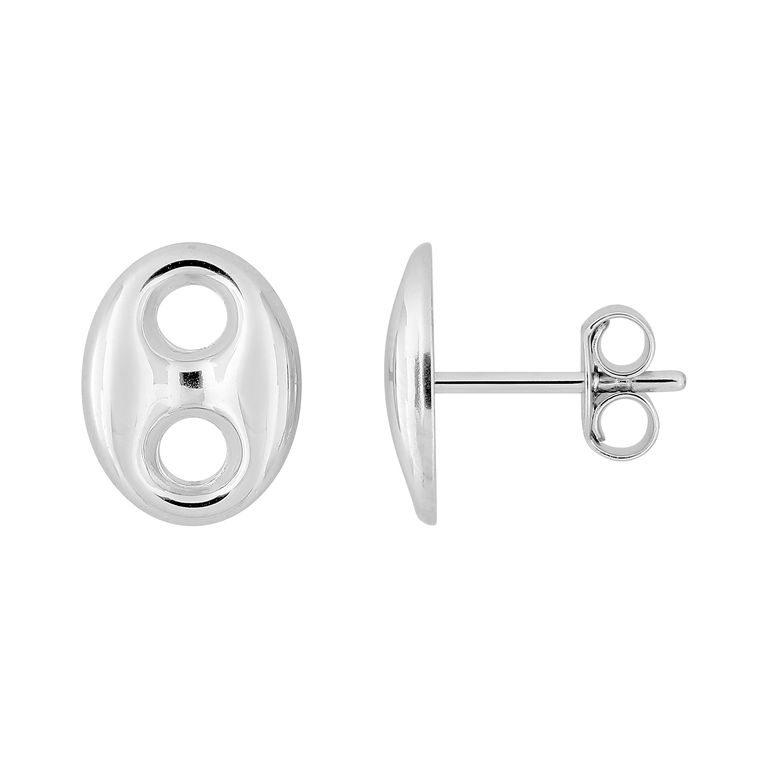 Pendientes de plata en forma de lengüeta
