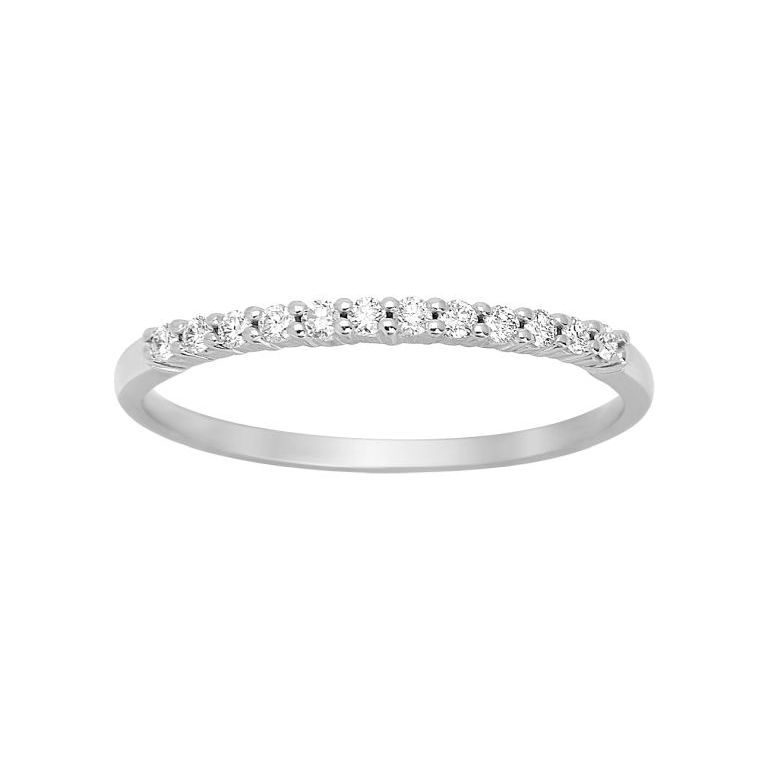 Anillo de oro blanco con diamantes