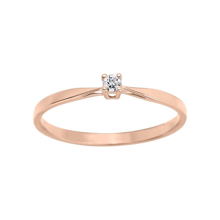 Anillo de oro rosa