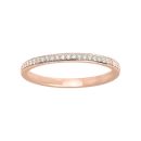 Anillo de oro rosa con diamantes