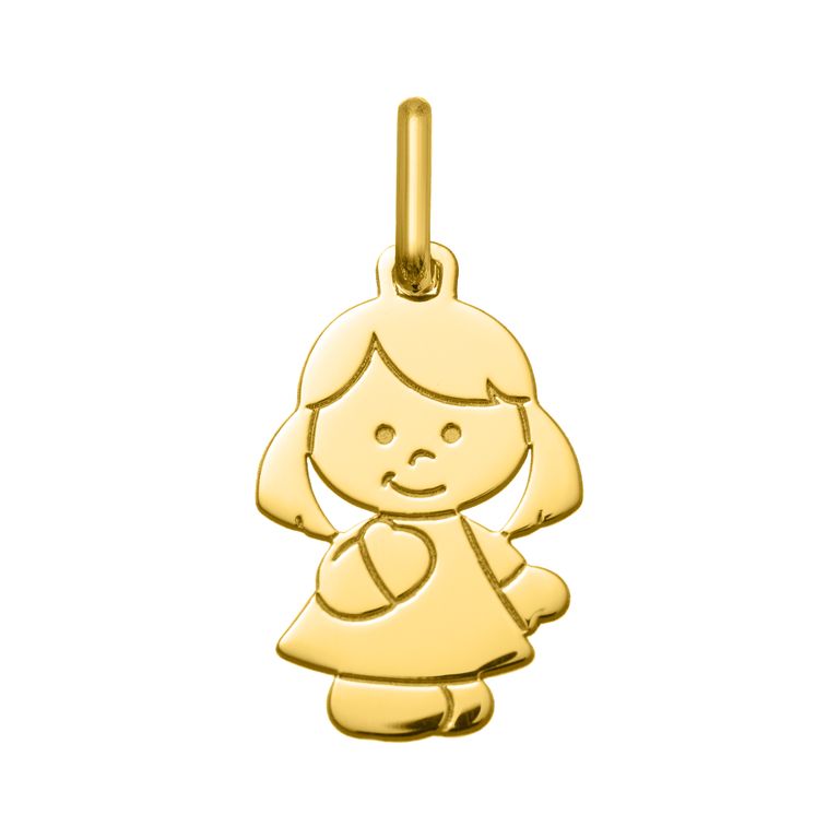 Dije de niña en oro