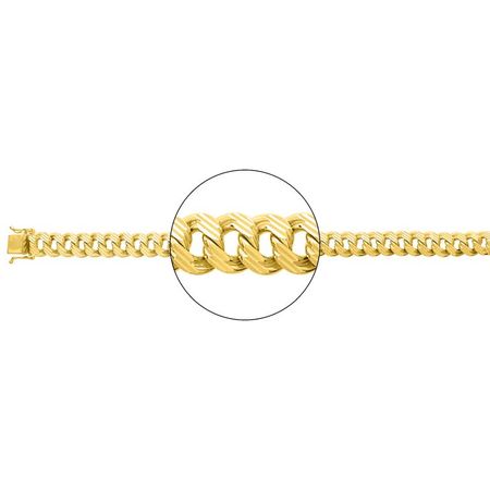 Pulsera de oro estilo cubano