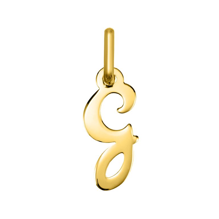 Colgante letra G en oro