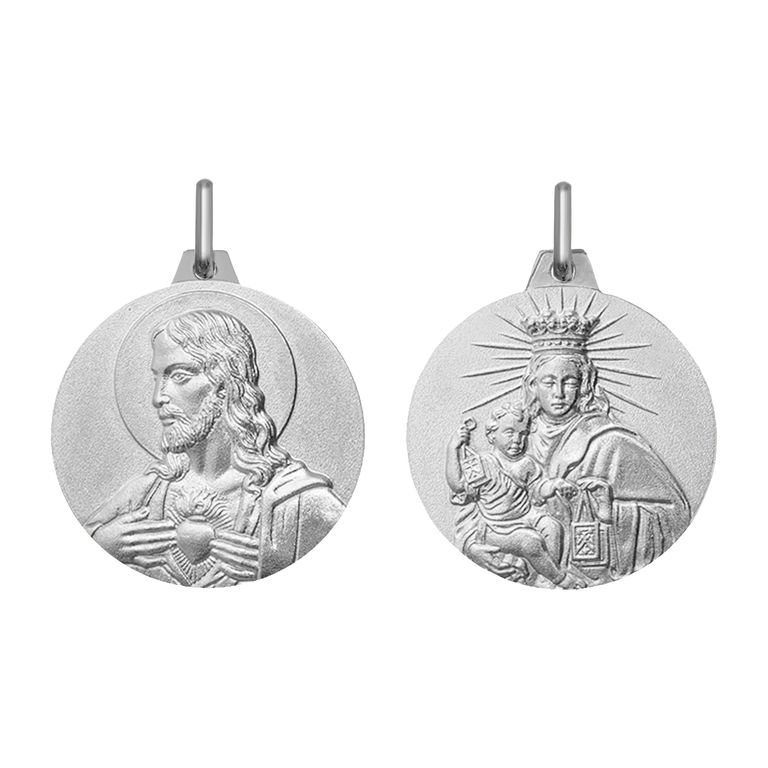Medalla religiosa de plata