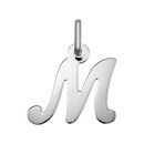 Colgante letra M de plata