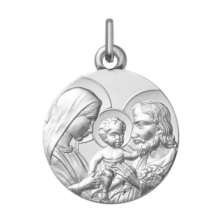 Medalla religiosa de plata