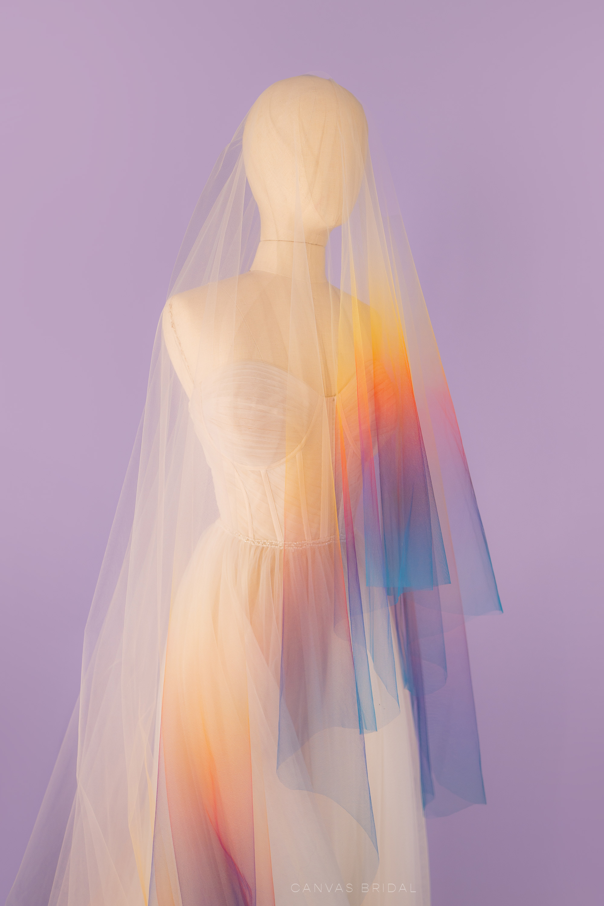 Custom Ombre Drop Veil