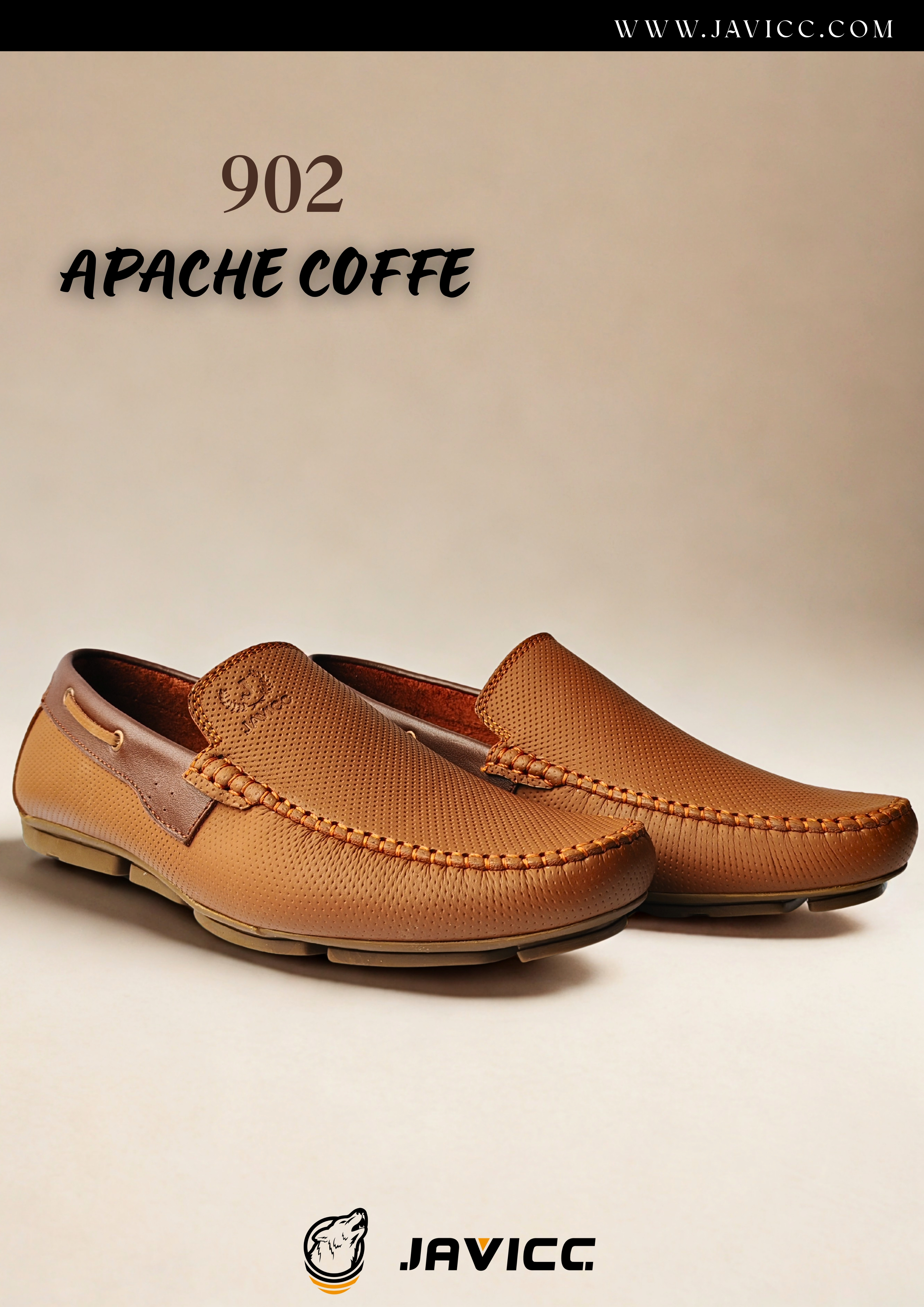 Mocasines JAVICC de Cuero 100% Genuino para Hombre