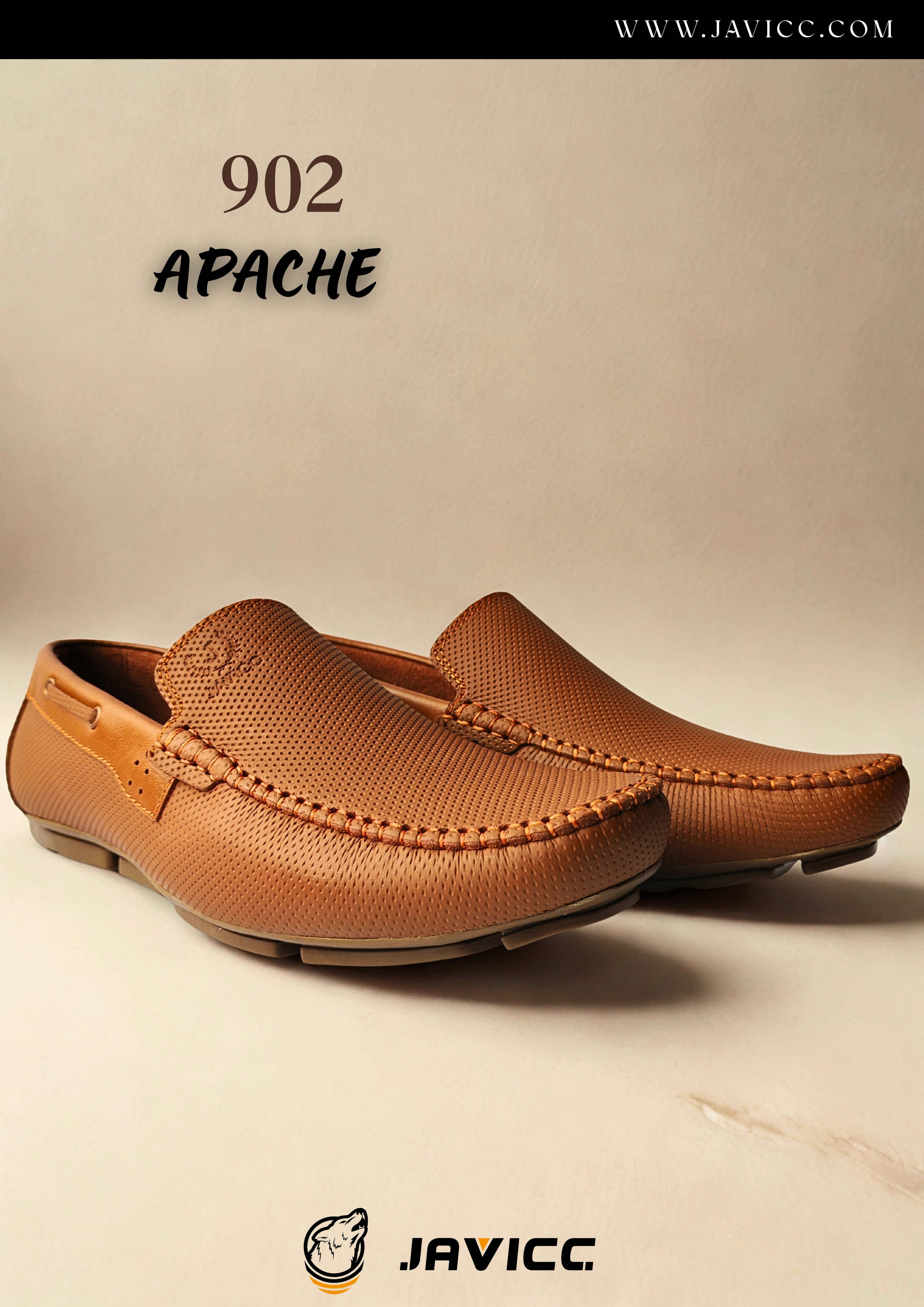 Mocasines JAVICC de Cuero 100% Genuino para Hombre