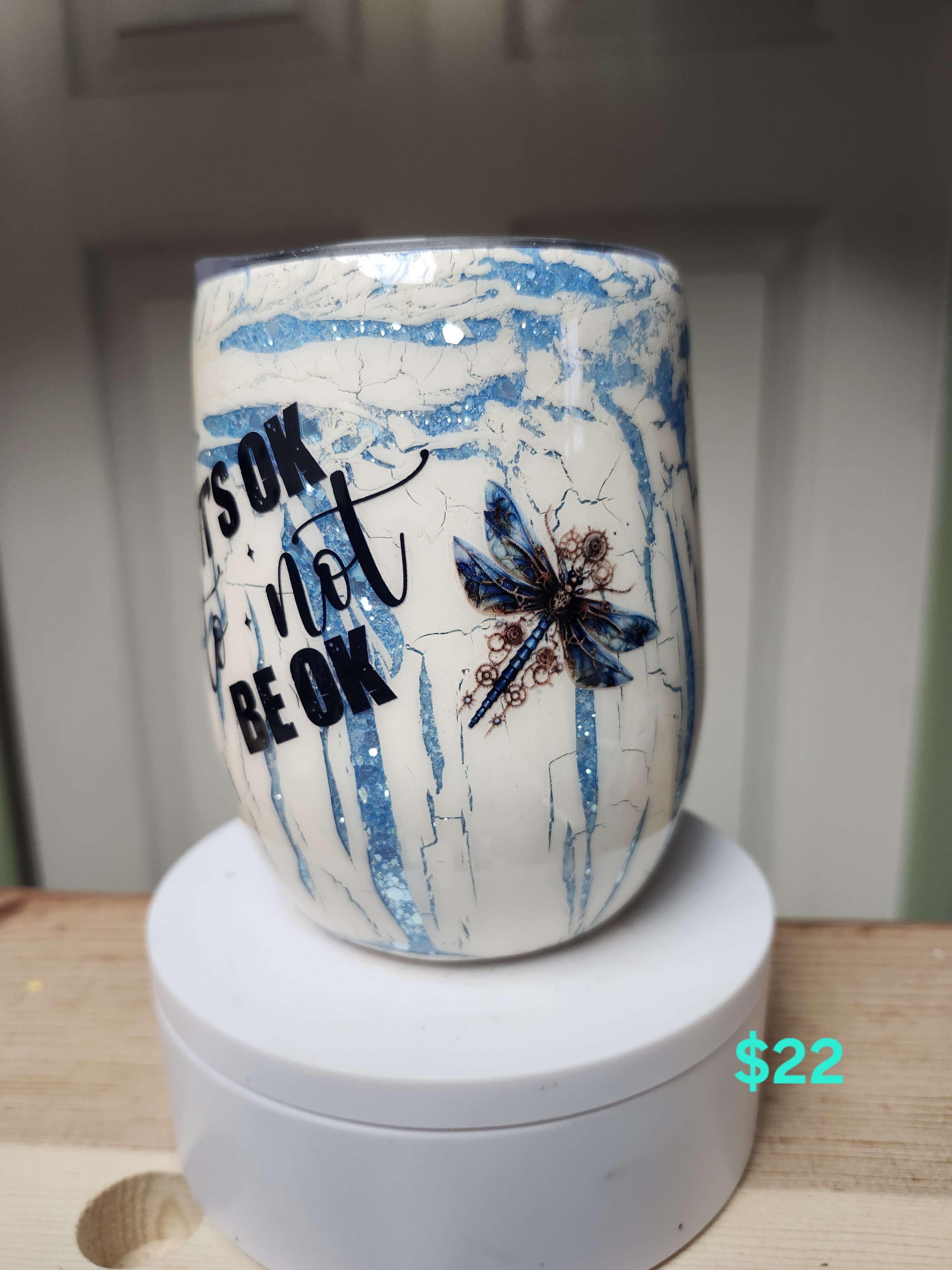 Handcrafted Dragonfly Ceramic Mug