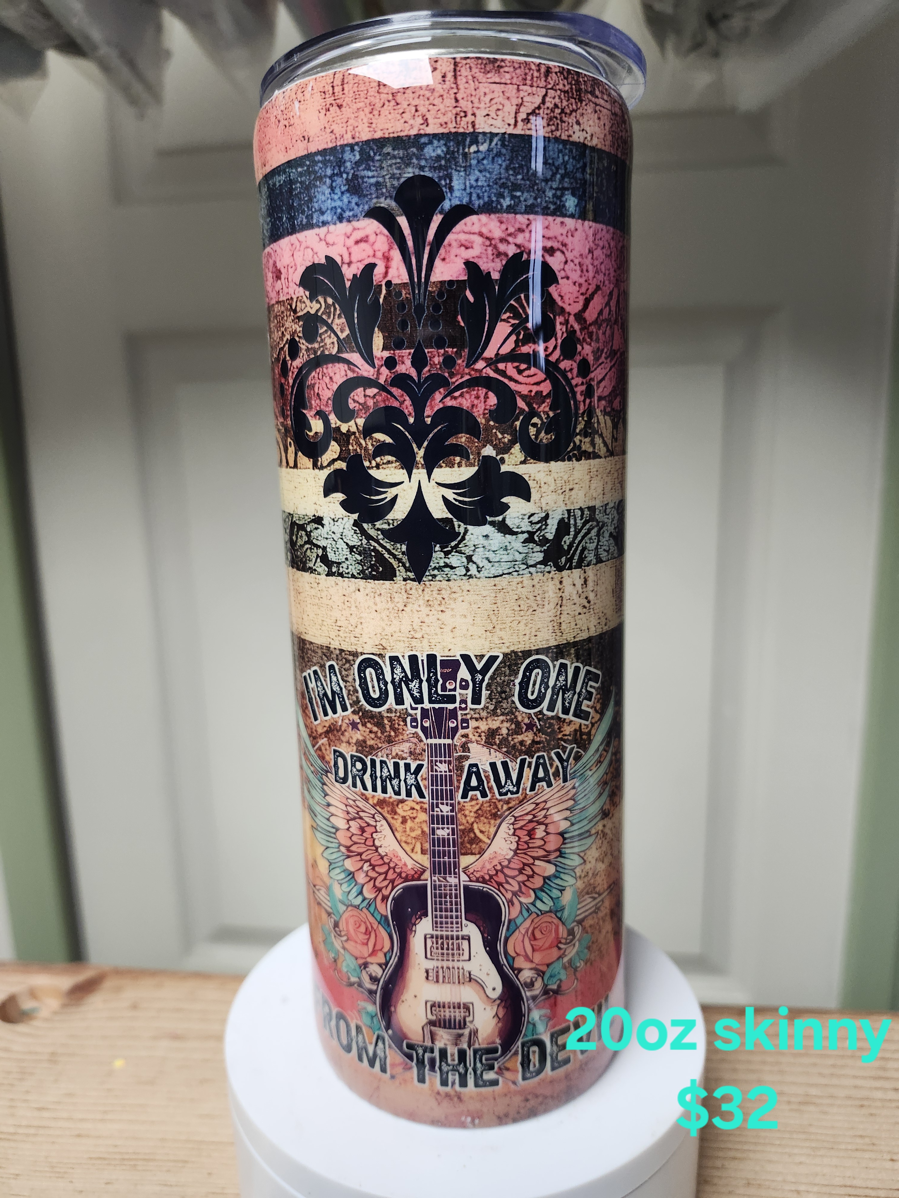 Colorful 20oz Skinny Tumbler