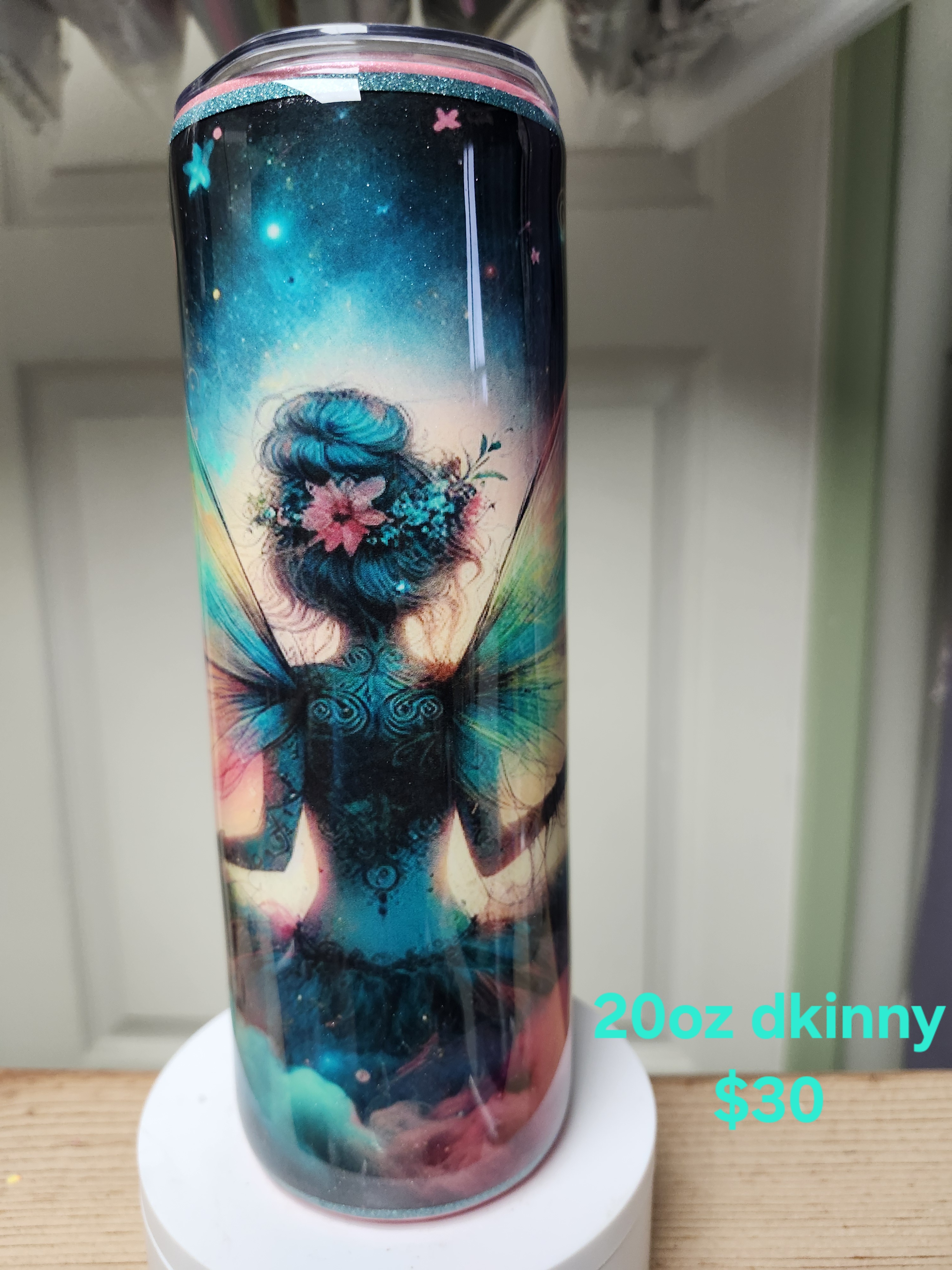 Fairy-Themed 20oz Skinny Tumbler