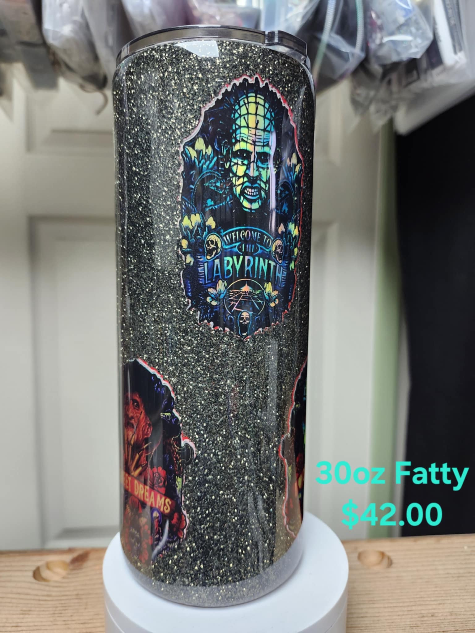 30oz Labyrinth Glitter Tumbler