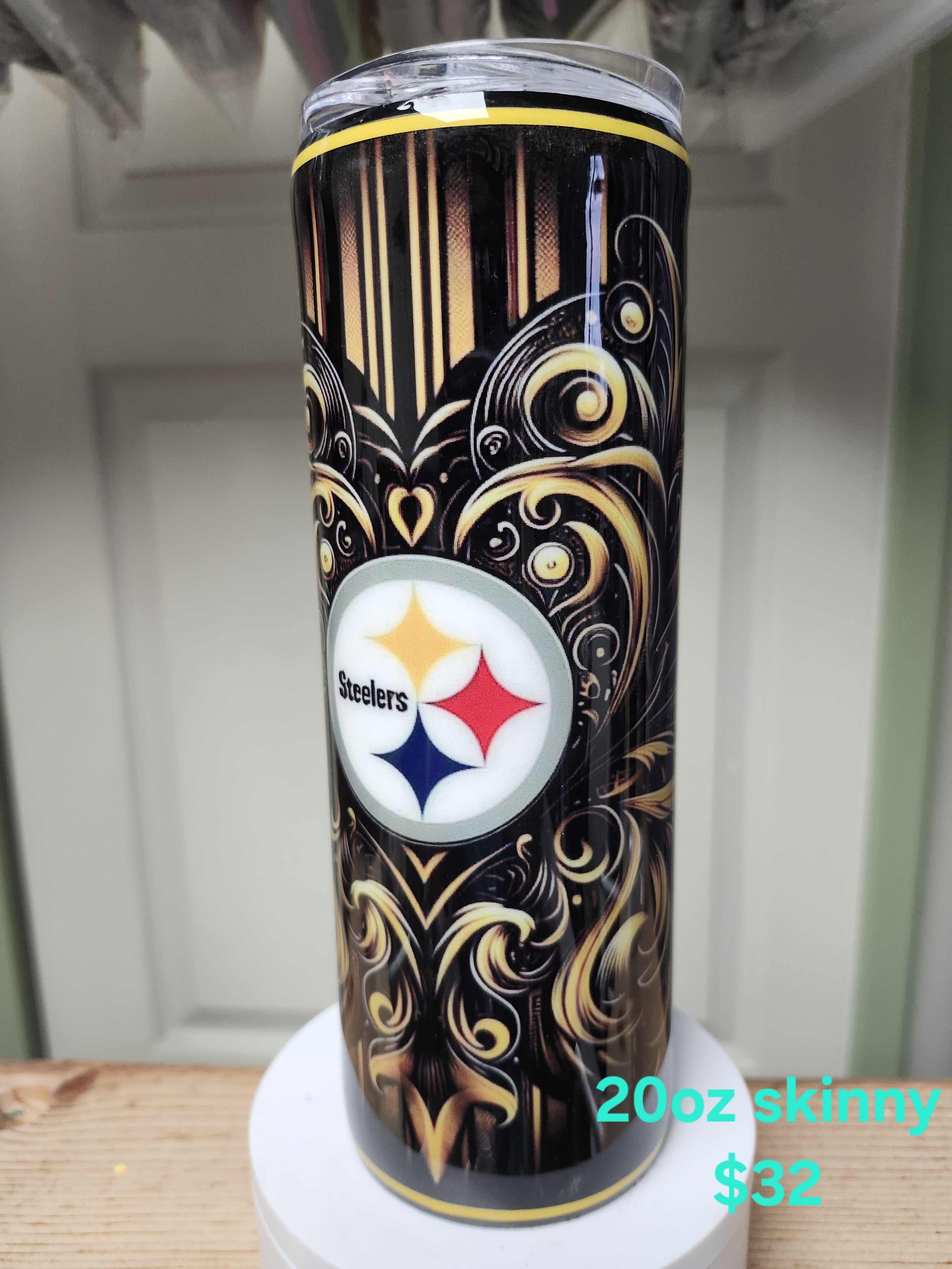 Steelers 20oz Skinny Tumbler