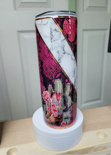 Cactus Marble Tumbler