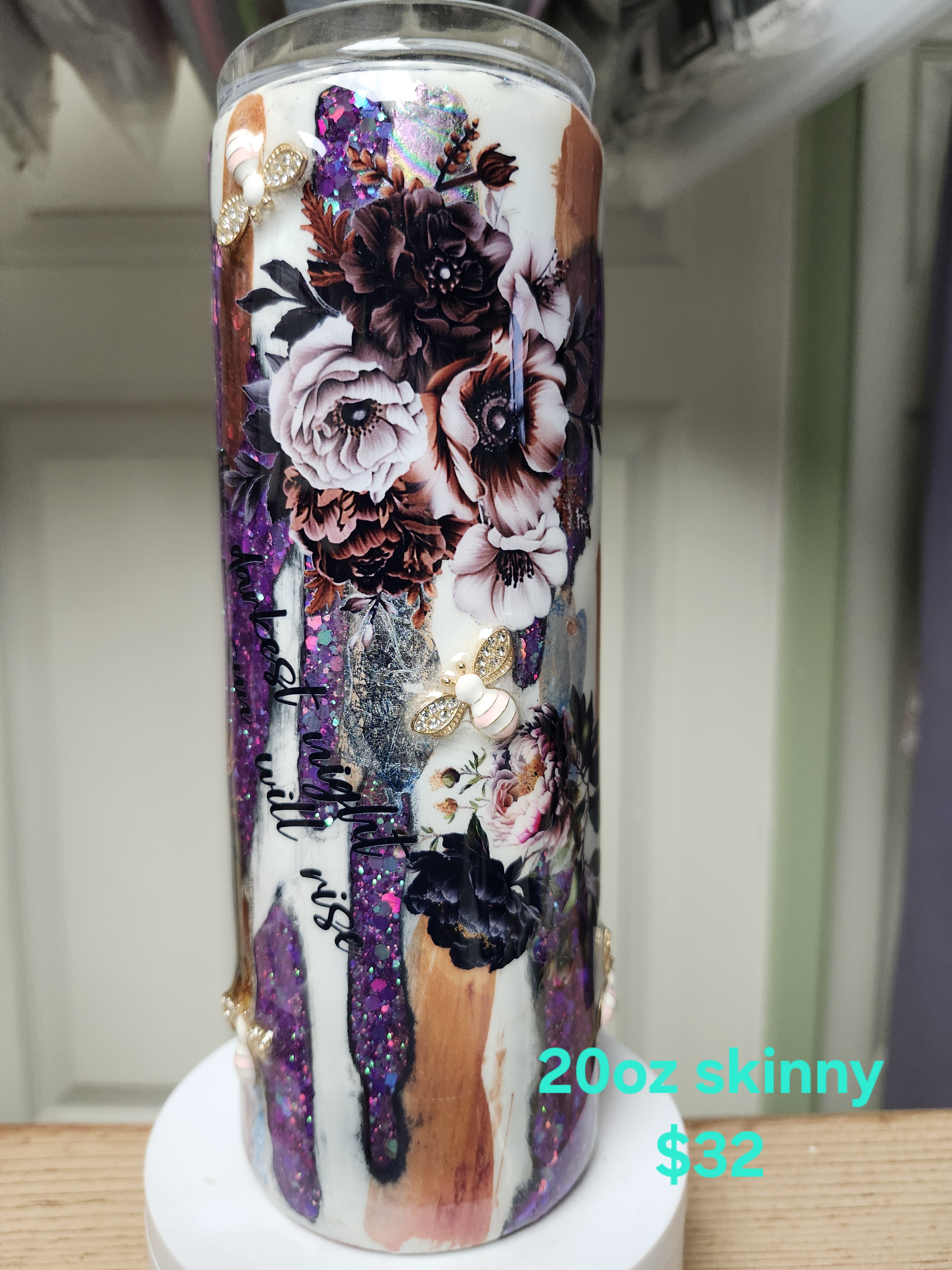 Floral 20oz Skinny Tumbler