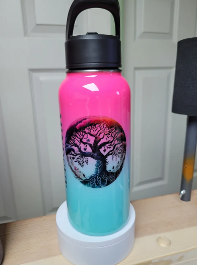 Tree of Life Gradient Water Bottle