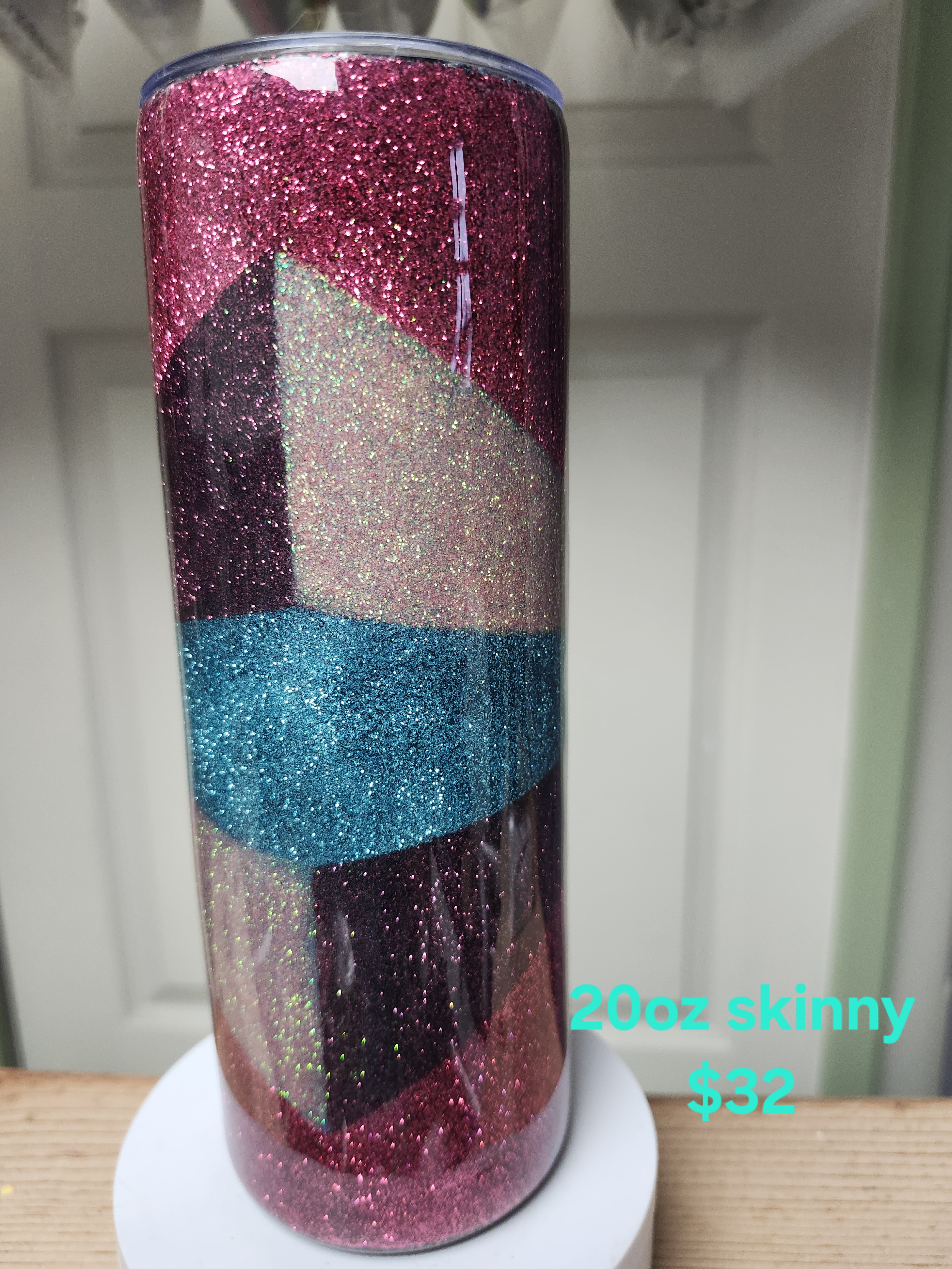20oz Skinny Glitter Tumbler