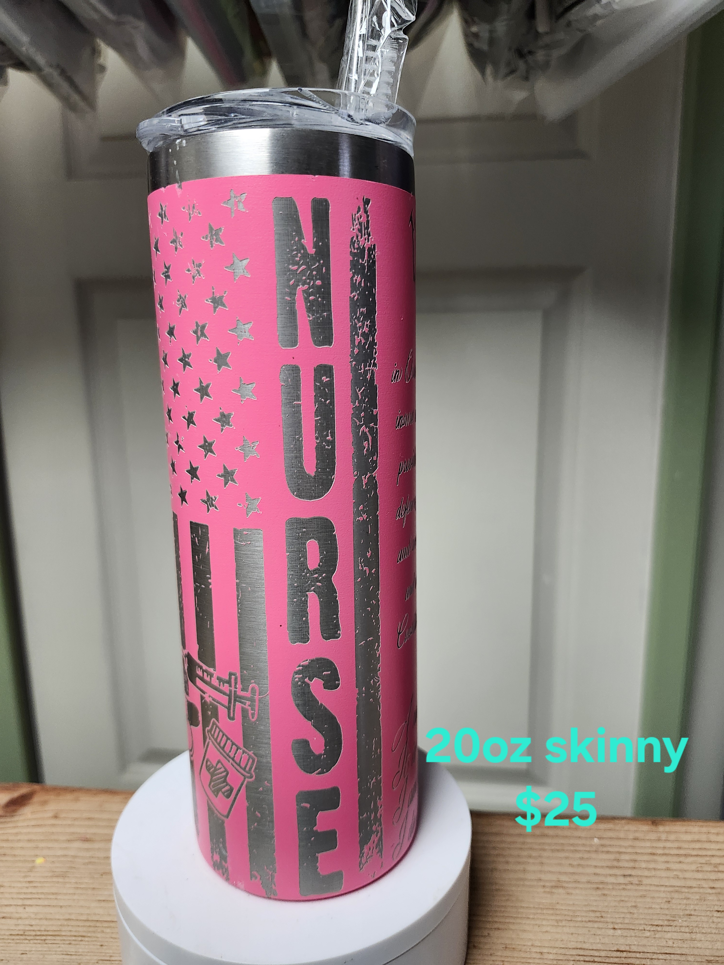 Nurse 20oz Skinny Tumbler
