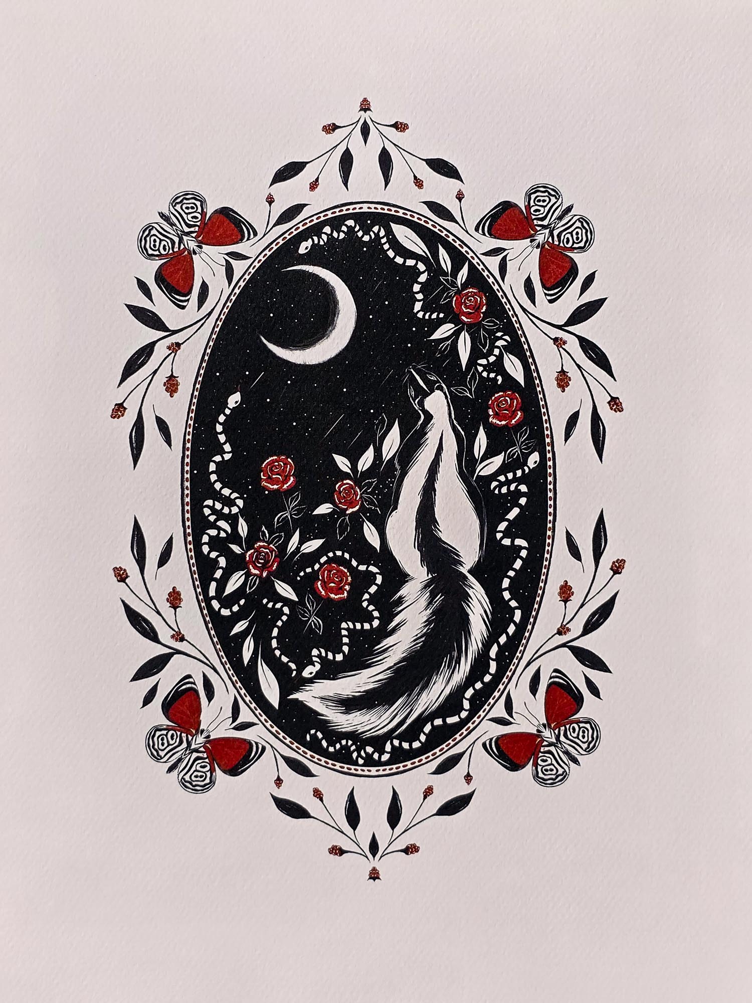 Stripes of the Night Art Print