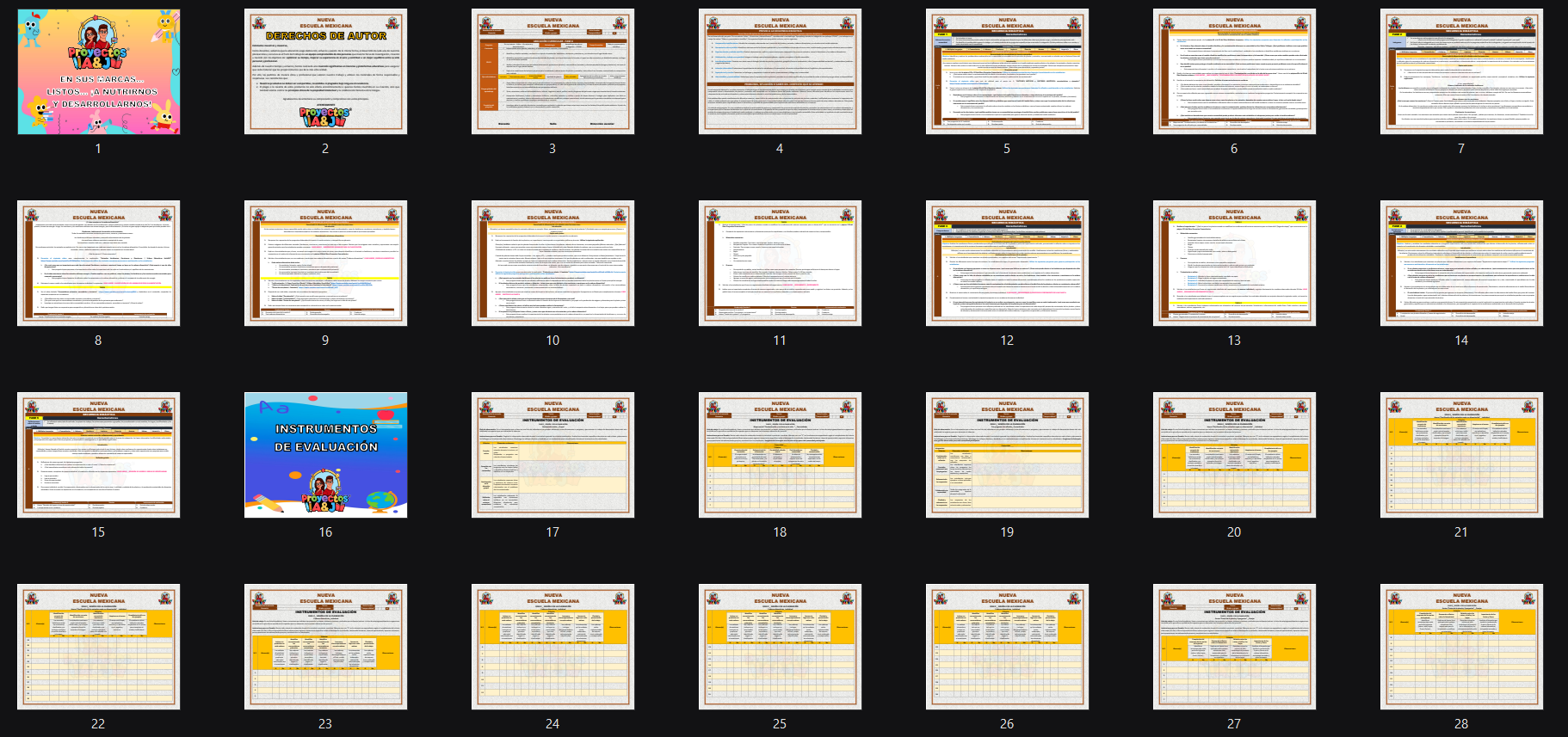 Proyecto: En sus marcas... Listos... ¡A nutrirnos y desarrollarnos!